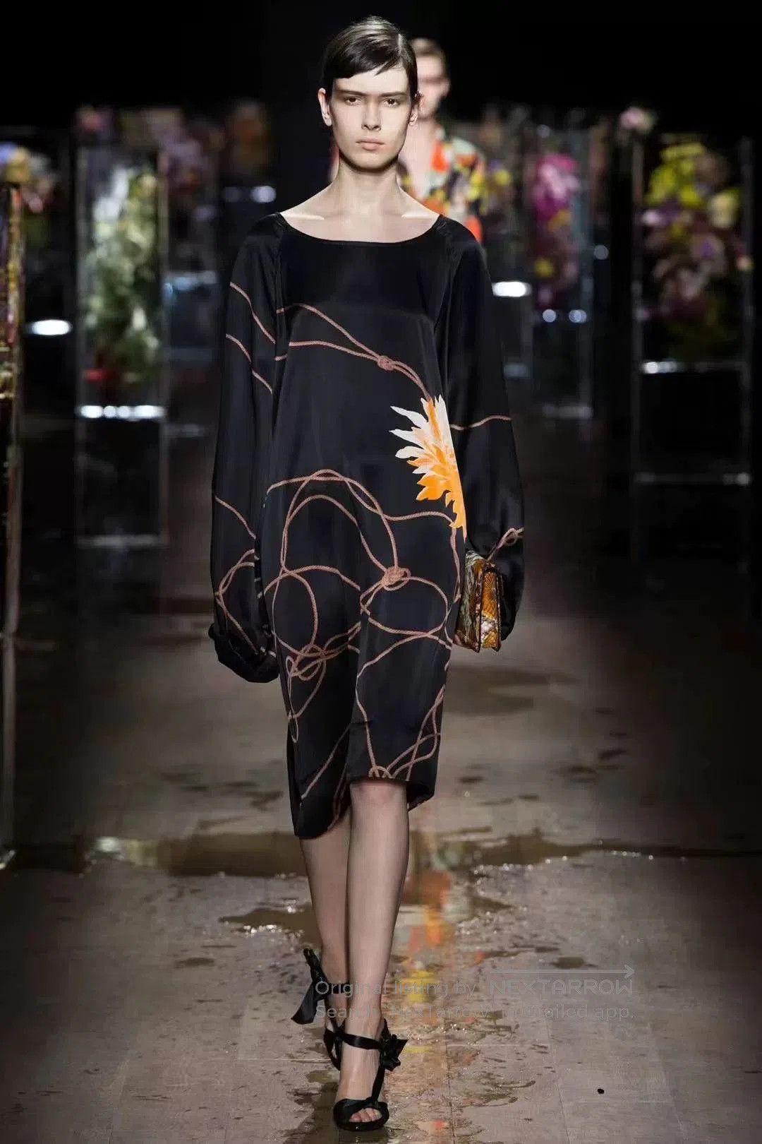 Dries Van Noten dries van noten floral silk dress. Size M / US 6-8 / IT 42-44 - 2 Thumbnail