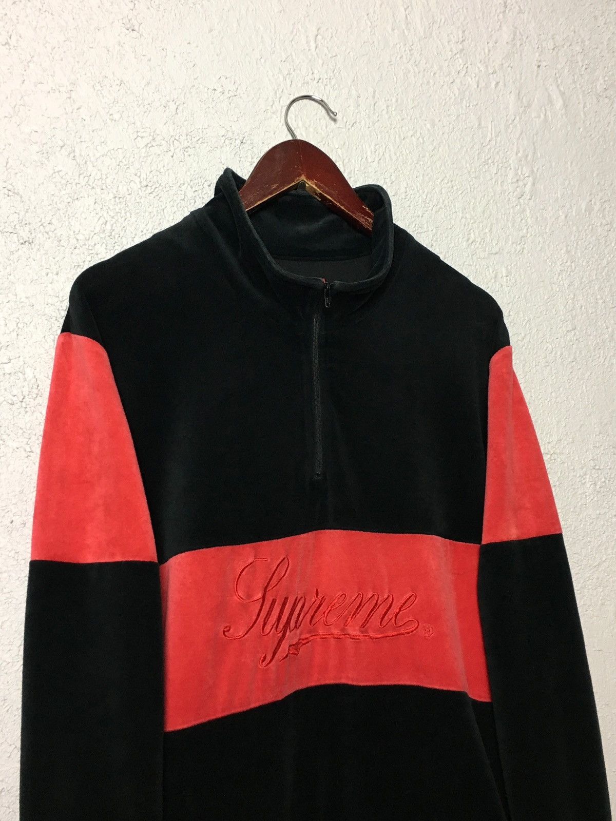 Supreme half-zip SUPREME Velour Half Zip Pullover vintage y2k skate Size US XL / EU 56 / 4 - 5 Thumbnail
