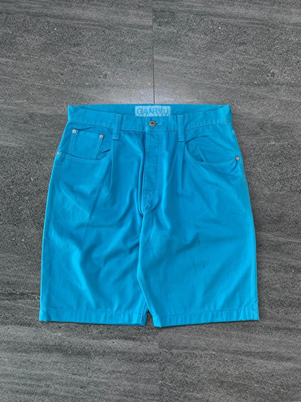 Comme des Garcons FREE TAX! Aqua Contrast Short Pants Size US 31 - 2 Thumbnail