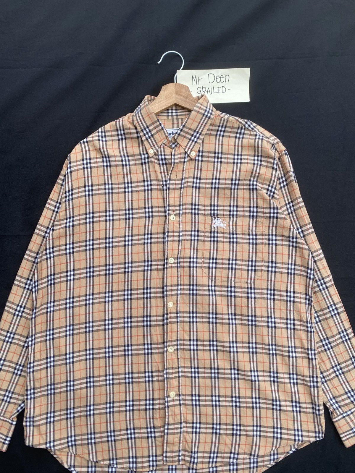 Burberry Rare Vintage Burberry Longsleeve Buttons Checkered Shirt Size US L / EU 52-54 / 3 - 5 Thumbnail