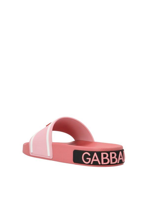 Dolce & Gabbana o1y0925 Slippers in Pink/White Size US 5.5 / IT 35.5 - 2 Thumbnail