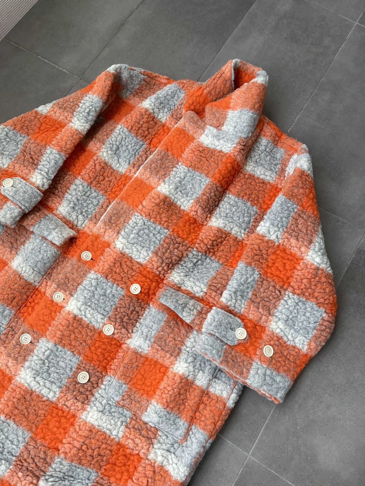 Henrik Vibskov !DS! AW22 Henrik Vibskov Checkered Ahoy Long Coat Size US XL / EU 56 / 4 - 12 Thumbnail
