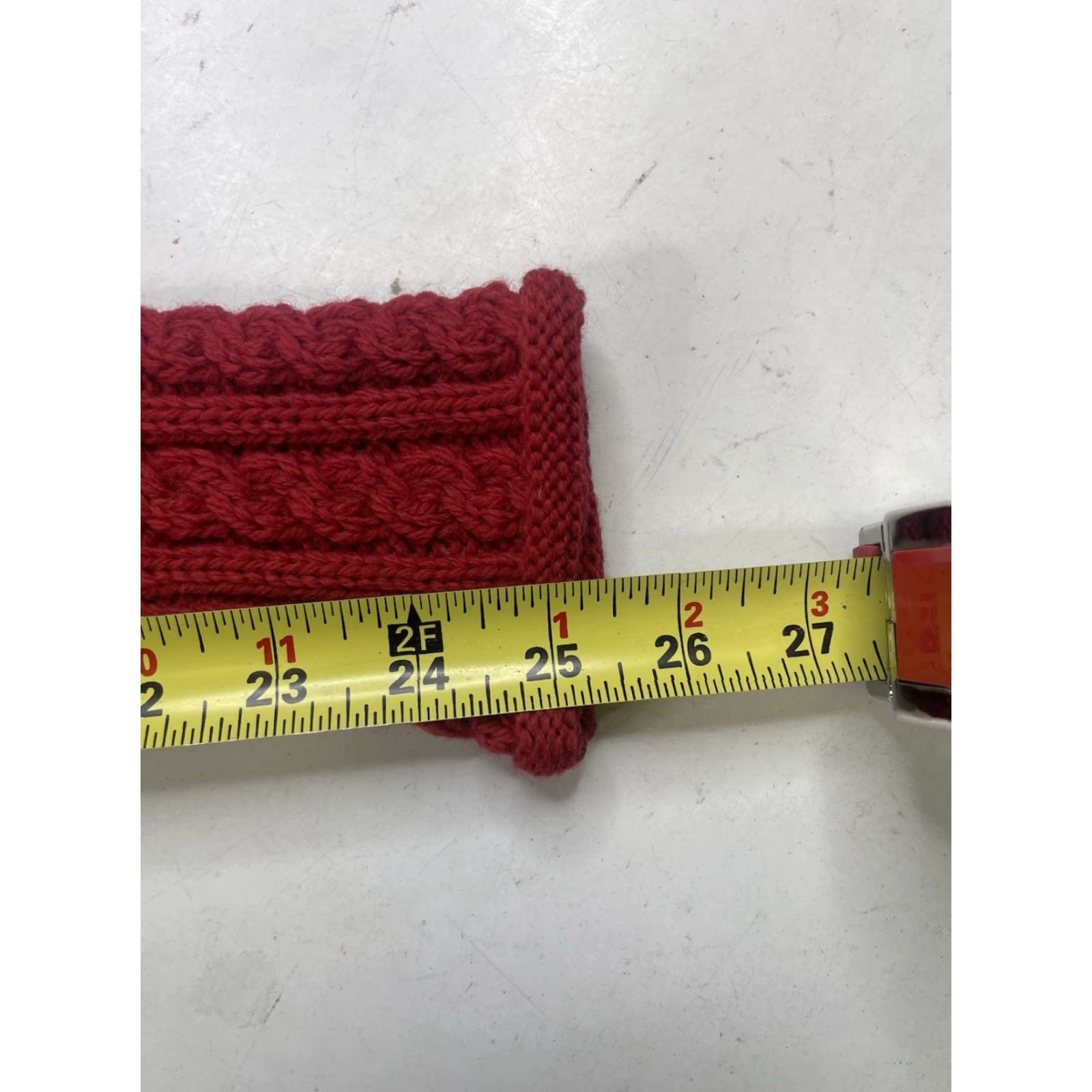 Vintage VINTAGE Aran Crafts Womens Sweater XS RED 100% Merino Wool Cable-Knit Crew Neck Pullover Long Sleeve Irish Roll Neck Size XS / US 0-2 / IT 36-38 - 4 Thumbnail