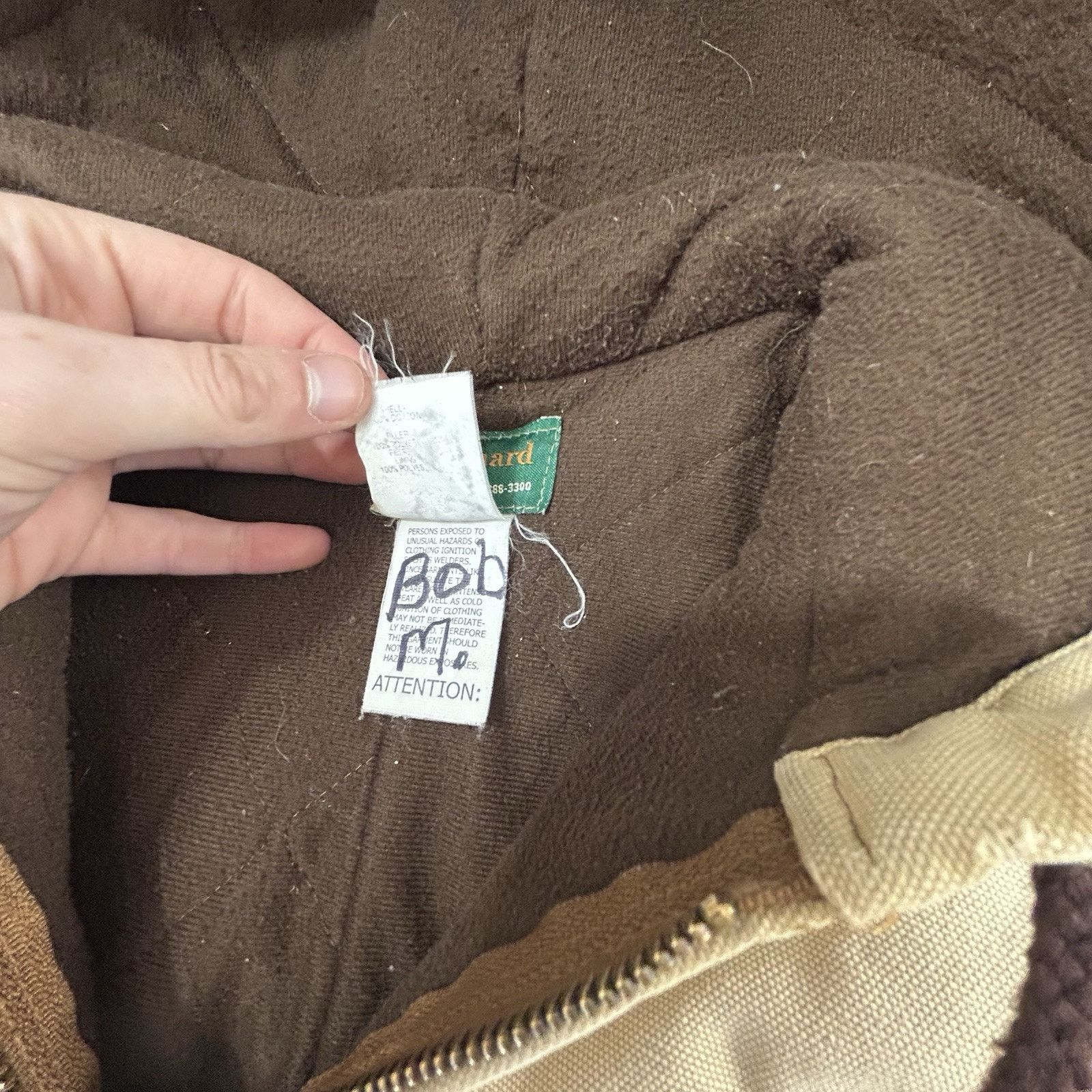 Carhartt Vintage Workwear Canvas Jacket Wear Guard Hooded 90s Size US L / EU 52-54 / 3 - 4 Thumbnail