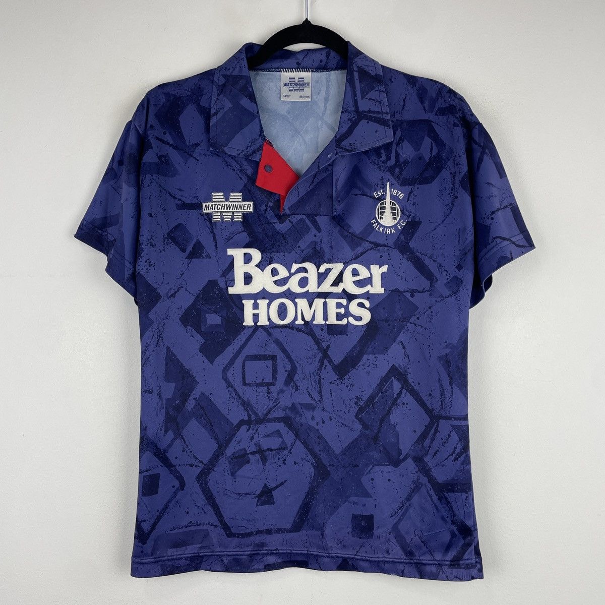 Vintage Vintage Falkirk FC Home Matchwinner Jersey Shirt 1995/1996 Size US XS / EU 42 / 0 - 1 Thumbnail