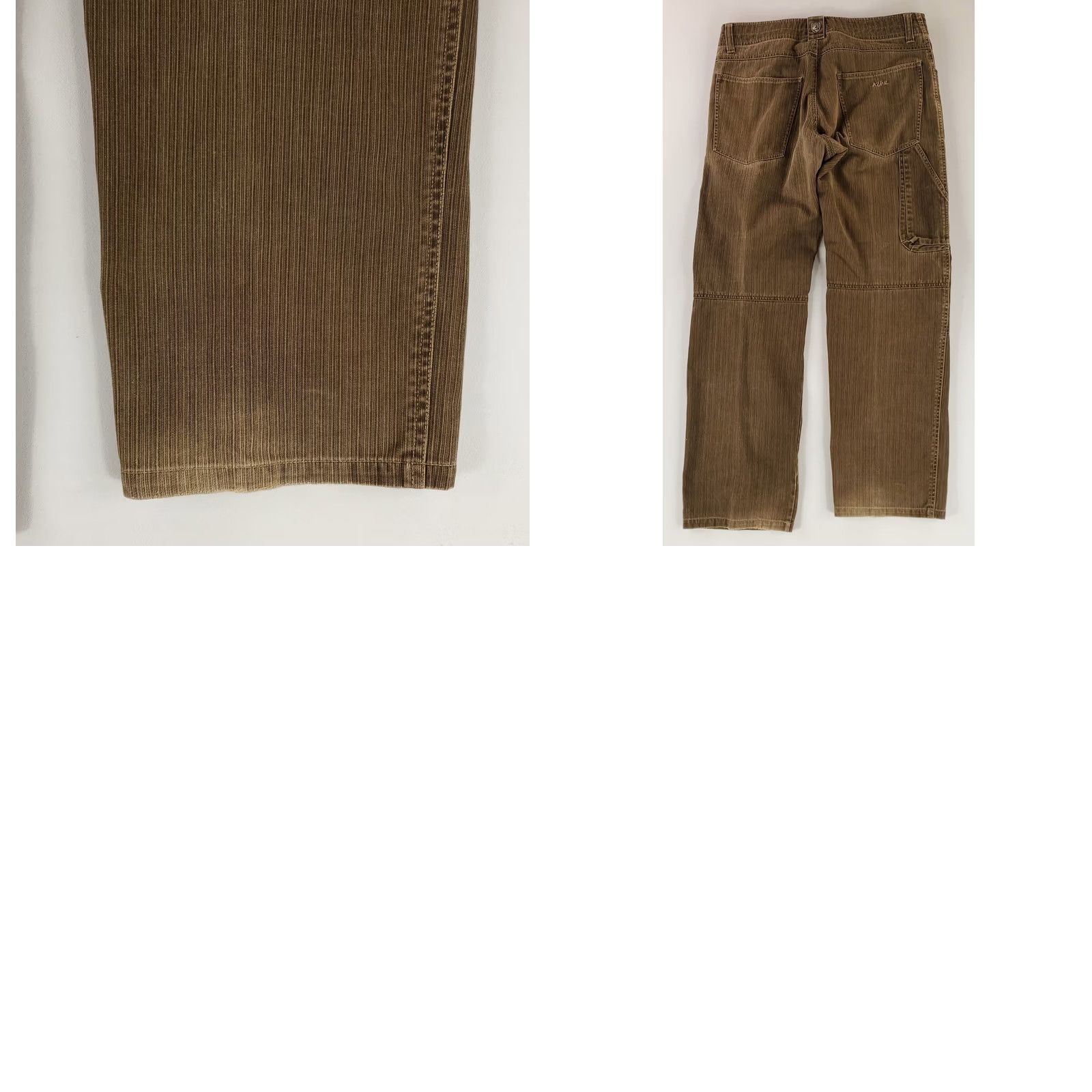 Vintage VINTAGE Kuhl Exile Kord PANTS Brown Striped Mens 34x32 Inseam 32 Waist 35 Regular Chino Boys? Size US 34 / EU 50 - 8 Thumbnail
