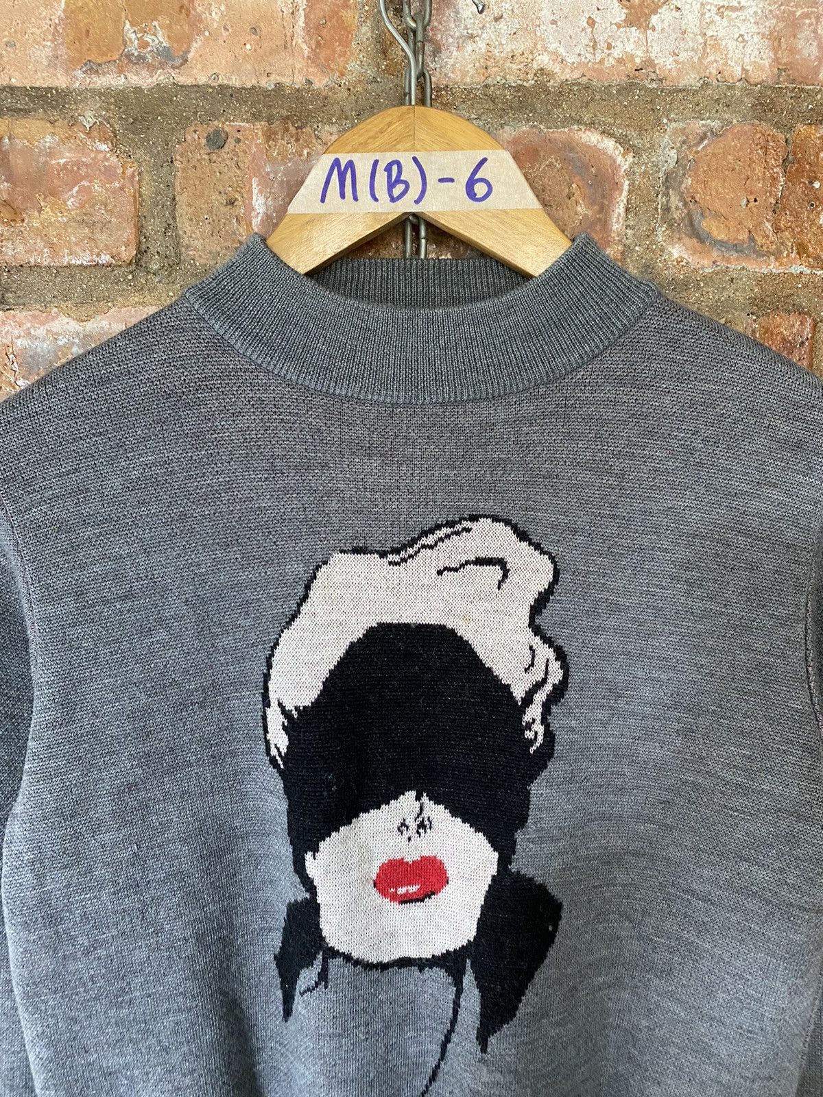 G.V.G.V. × Japanese Brand × Lad Musician AW13 G.V.G.V Japan girl blindfold Jacquard marilyn monroe Size S / US 4 / IT 40 - 3 Thumbnail