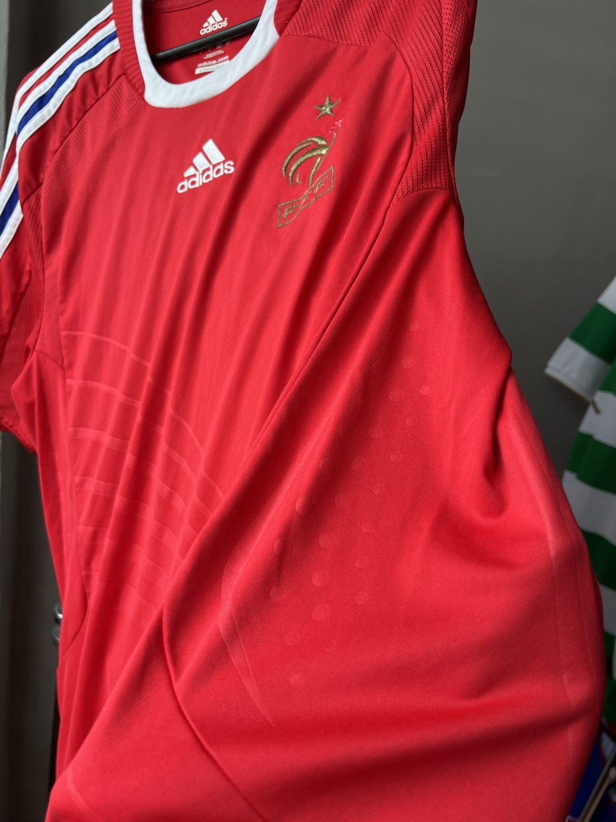 Adidas 2007/08 FRANCE TEAM AWAY SOCCER JERSEY FOOTBALL SHIRT ADIDAS Size US L / EU 52-54 / 3 - 10 Thumbnail