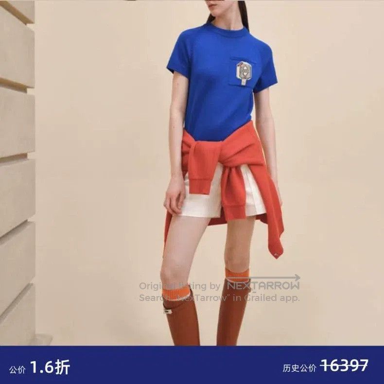 Hermes Hermes Blue Sweater for Women Size XS / US 0-2 / IT 36-38 - 1 Thumbnail