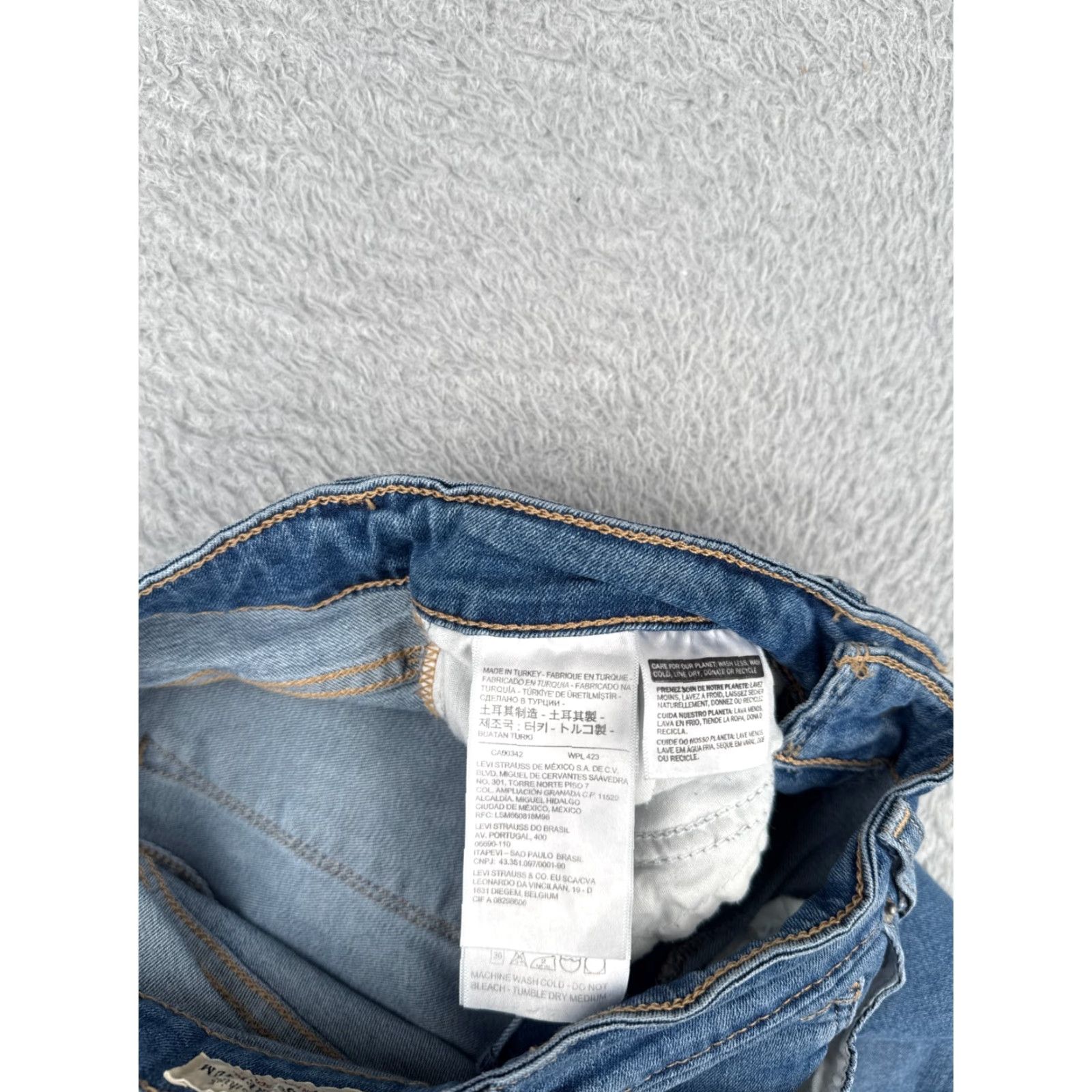 Levi's VINTAGE Levi's Jeans Women 27 Blue Denim Skinny High Rise 721 Big E Cotton 25x26 Jeans Size 27" / US 4 / IT 40 - 7 Thumbnail