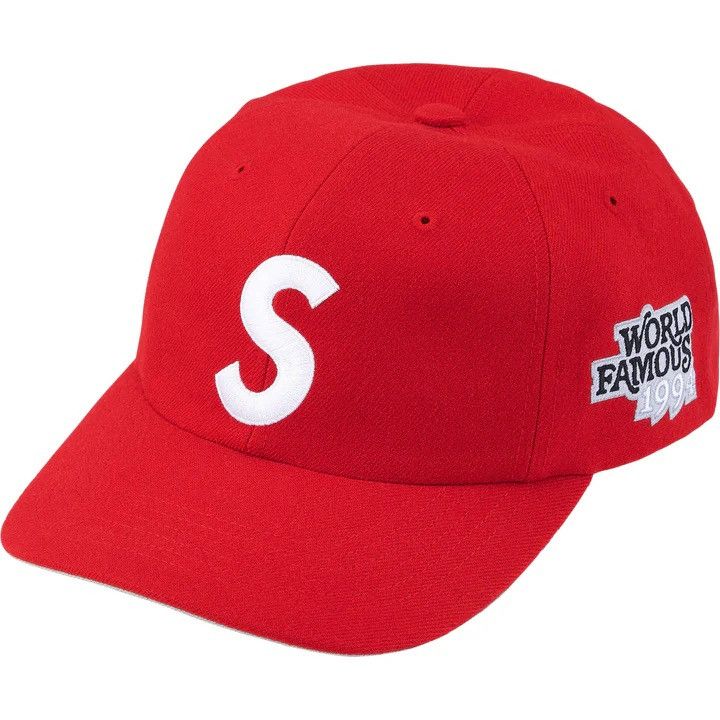 Supreme Supreme World Famous S Logo 6-Panel (SS26) Red Size ONE SIZE - 5 Thumbnail