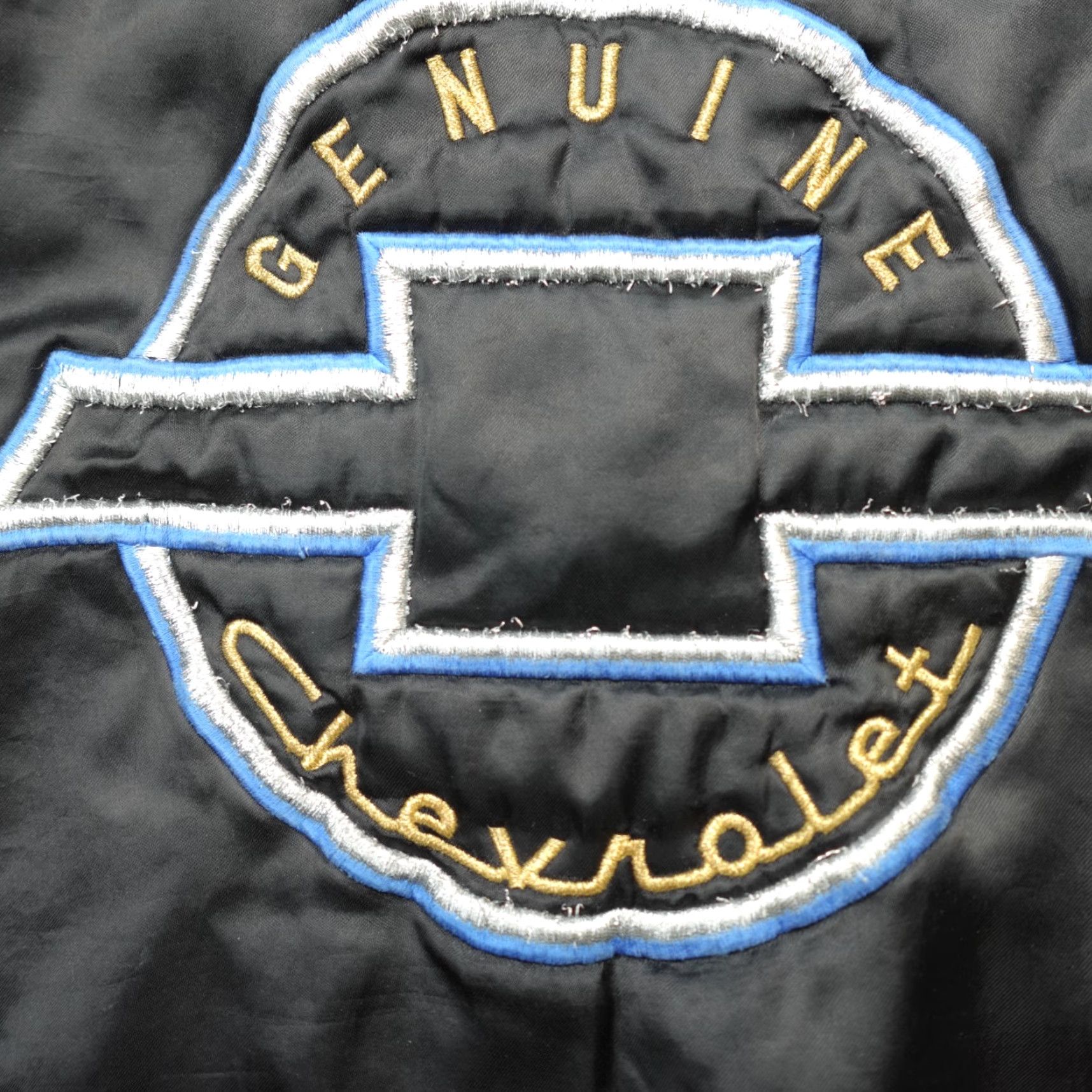 Doublet VINTAGE Chevrolet Jacket XL Black Bomber Satin Double Sided Embroidered Men Size US XL / EU 56 / 4 - 2 Thumbnail