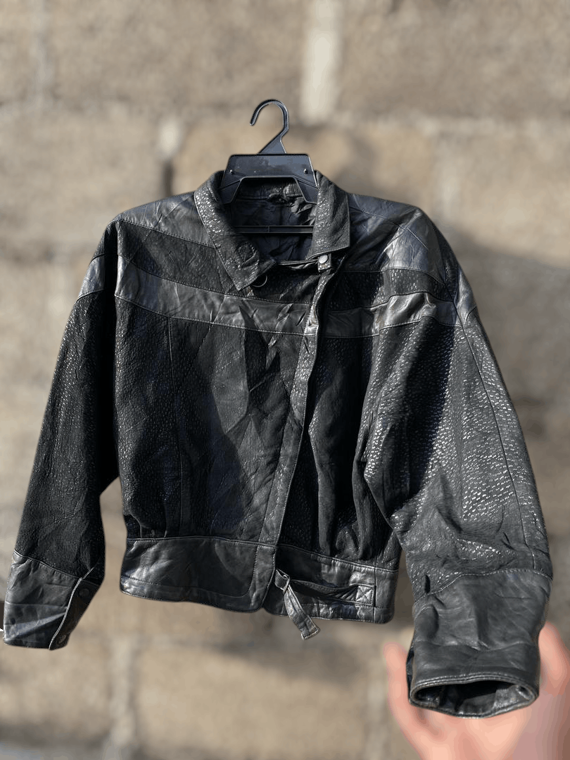 Unbrand Leather Jacket Punk Style