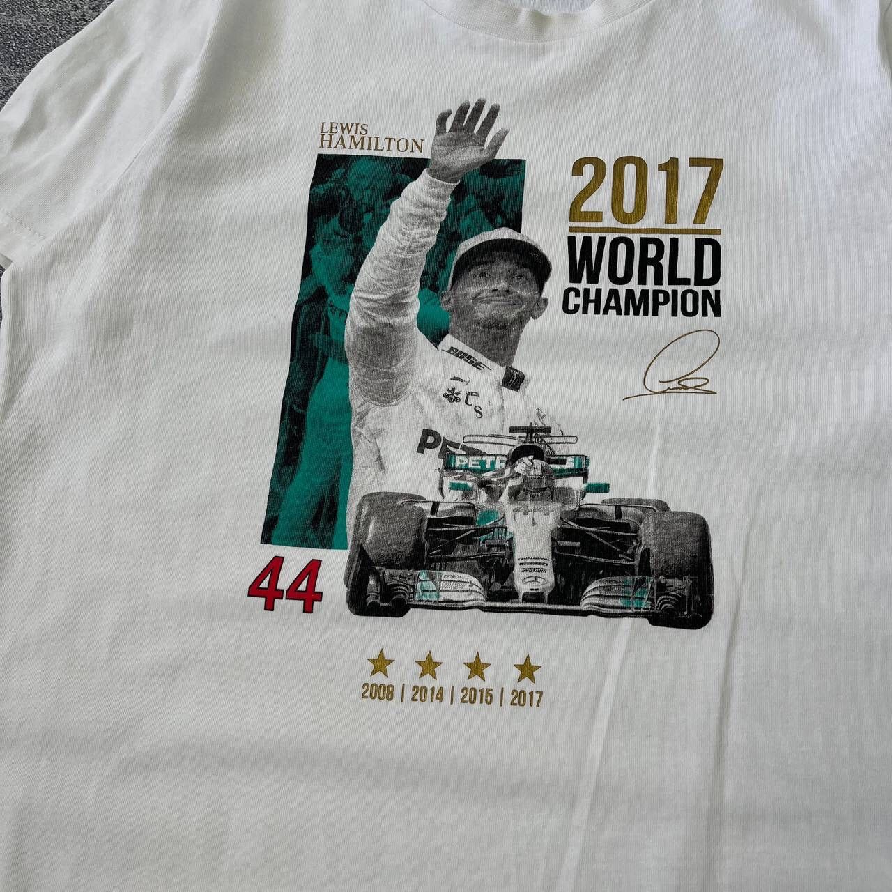 Vintage Mercedes Amg Petronas Lewis Hamilton World Champion 2017 Size US S / EU 44-46 / 1 - 13 Thumbnail