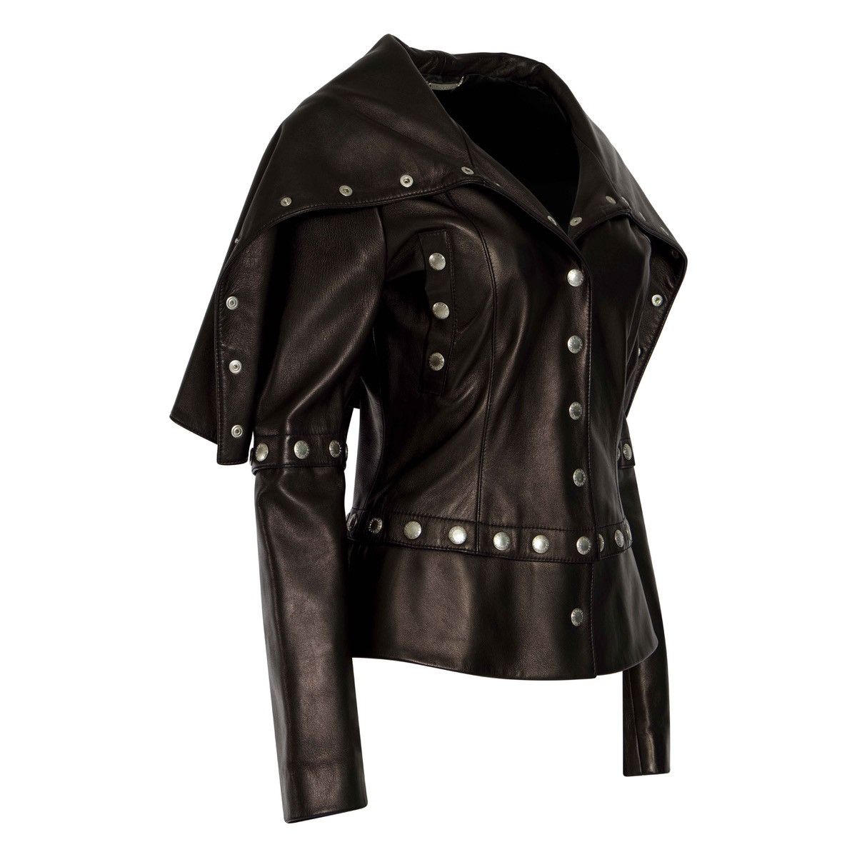 Dolce & Gabbana 2003 snap leather jacket Size M / US 6-8 / IT 42-44 - 2 Thumbnail