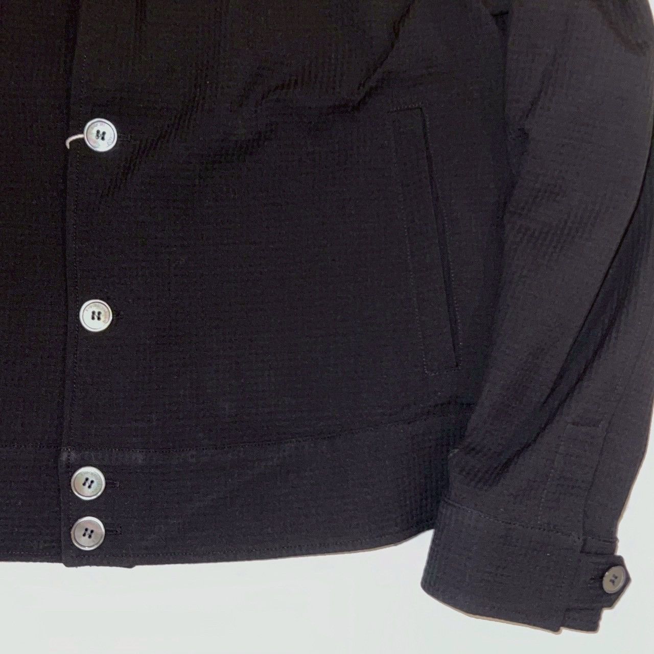 Emporio Armani $1020 EMPORIO ARMANI Honeycomb Short Cardigan Jacket Black Size US M / EU 48-50 / 2 - 3 Thumbnail
