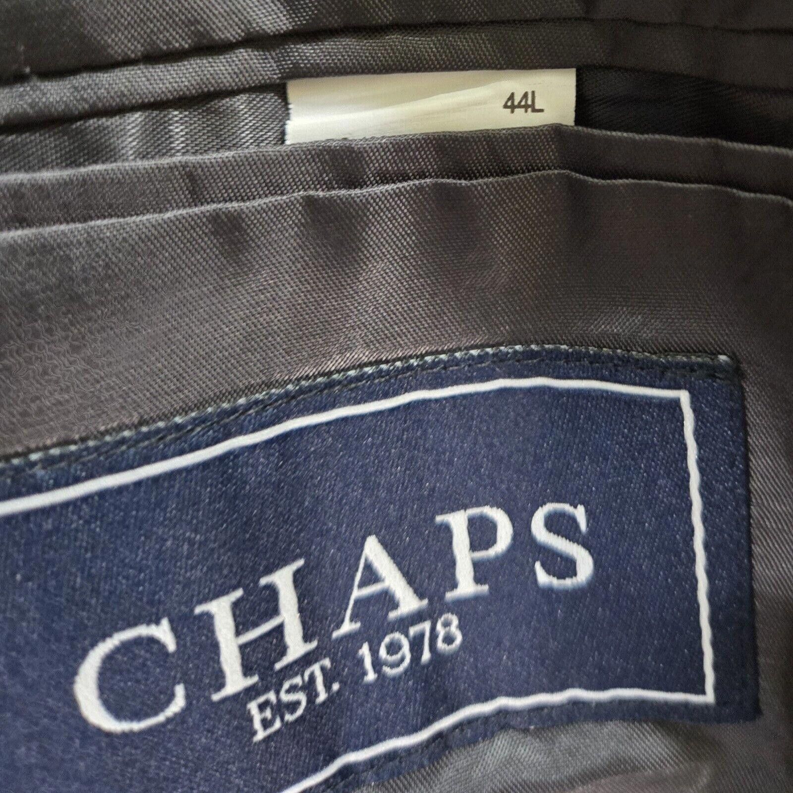 Chaps Chaps Two-Button Black Blazer Corduroy Jacket Sz 44L HR Size 38R - 8 Thumbnail