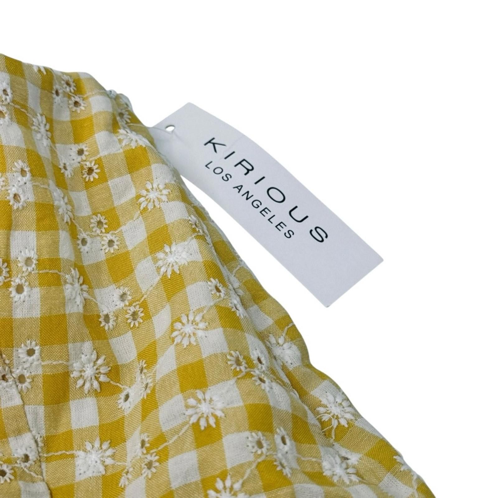 Designer NWT Kirious LA Asymmetrical Yellow Flounce Skirt Size Small Size 28" / US 6 / IT 42 - 5 Thumbnail