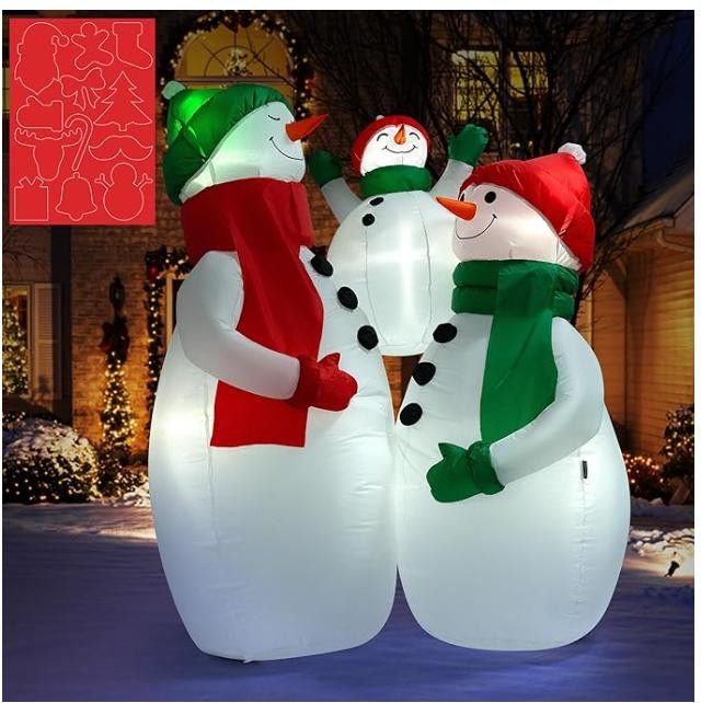NBDN Nobrandedon 6FT Christmas Inflatable Outdoor Built-in LED Light Size ONE SIZE - 2 Thumbnail