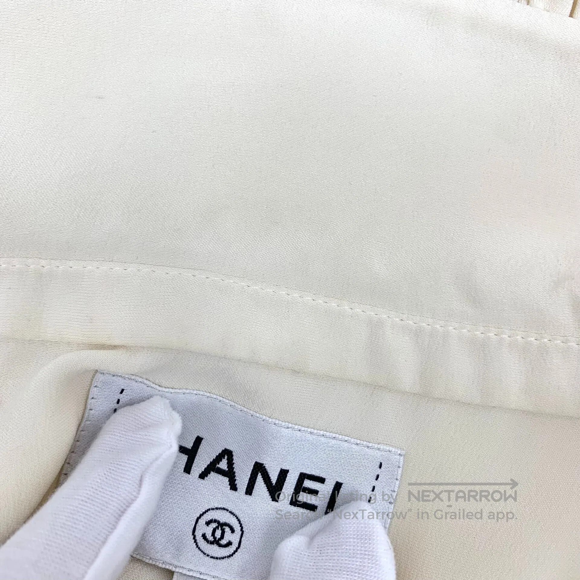 Chanel Chanel Beige ruffle design Peter Pan collar long-sleeved s Size XS / US 0-2 / IT 36-38 - 6 Thumbnail