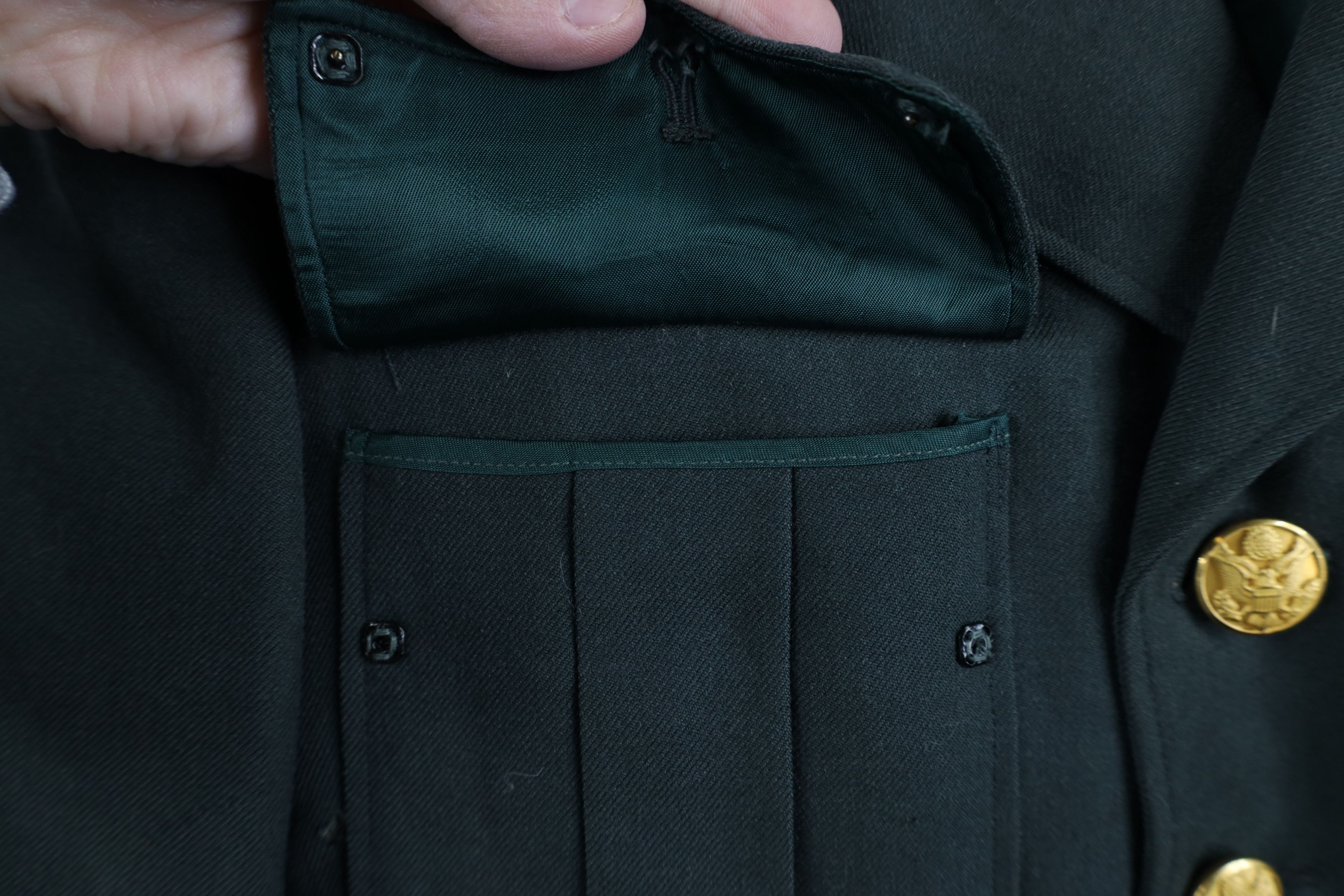 Vintage Vintage 60s Vietnam Era Class 3 Officer Jacket Green USA Size US L / EU 52-54 / 3 - 7 Thumbnail