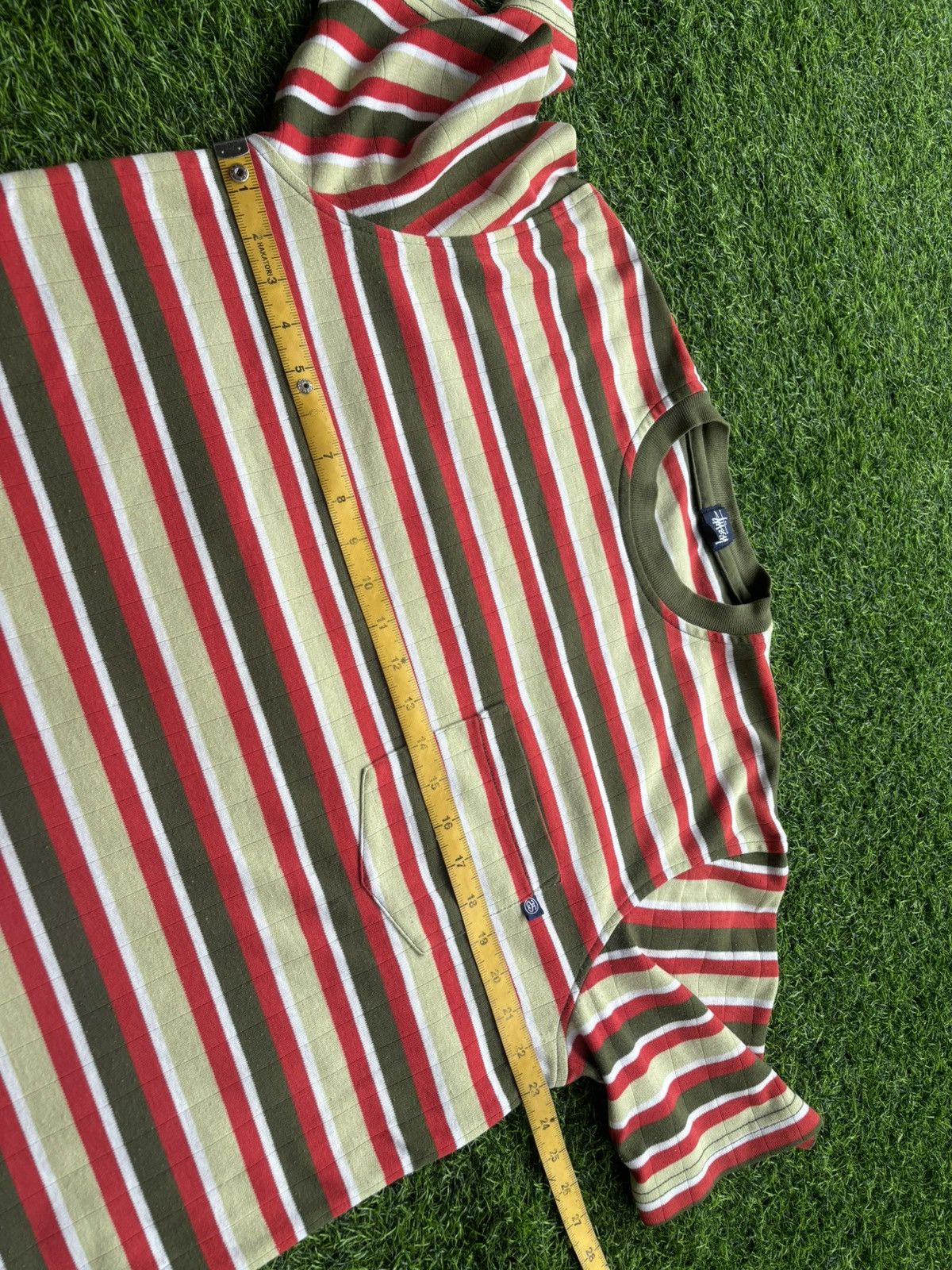 Stussy Vintage Stussy Tom tom Stripe Pocket Tshirt Size US L / EU 52-54 / 3 - 7 Thumbnail
