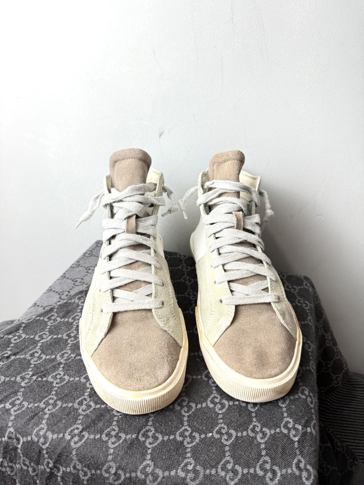 Diesel Vintage Diesel High Top Design Suede Sneakers Size US 8 / EU 41 - 4 Thumbnail