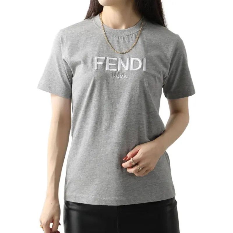 Fendi o1s1wg110125 T- Shirt in Grey Size XXL / US 16-18 / IT 52-54 - 2 Thumbnail