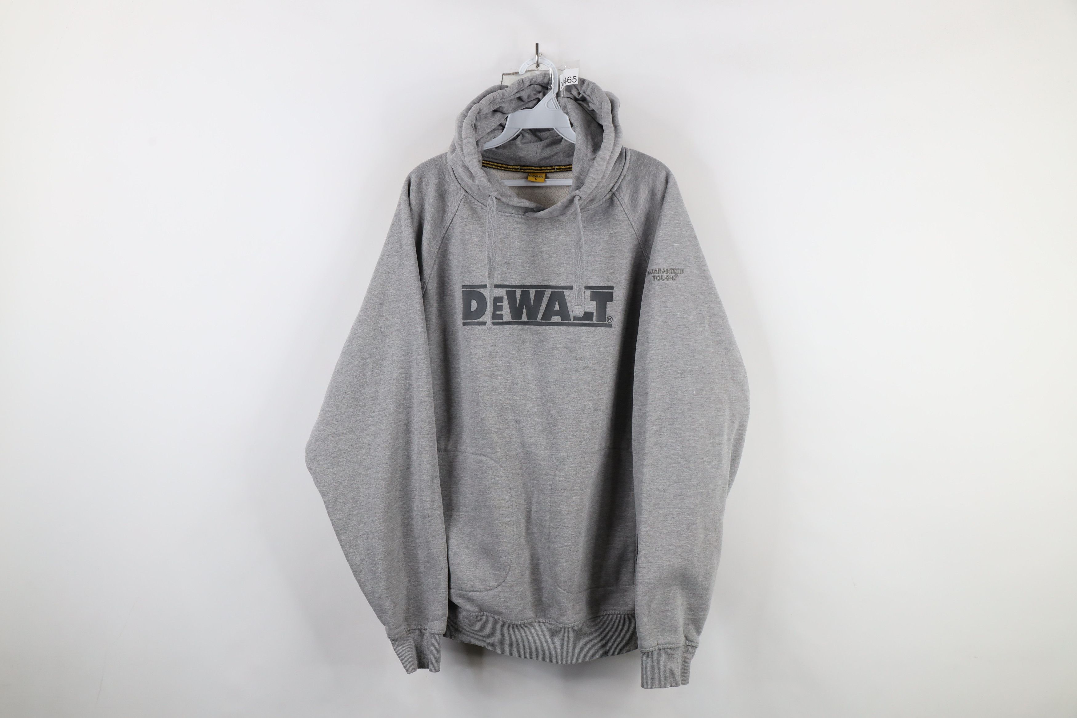Vintage Vintage Dewalt Tools Heavyweight Hoodie Sweatshirt Gray Size US L / EU 52-54 / 3 - 1 Thumbnail