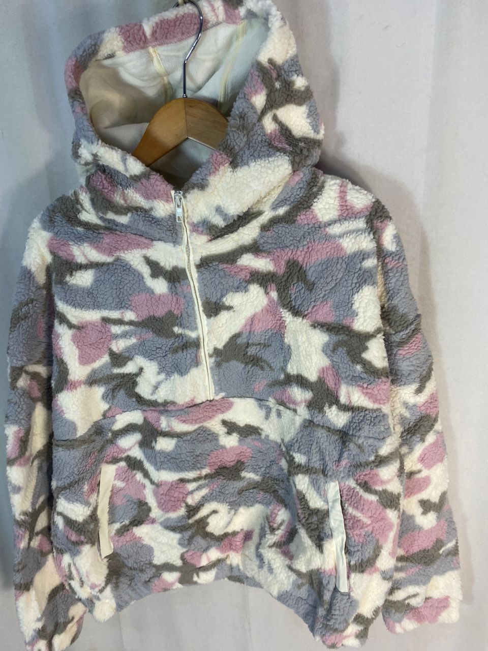 Gap Gap fleece camo half zipper baggy hoodie Size US M / EU 48-50 / 2 - 2 Thumbnail