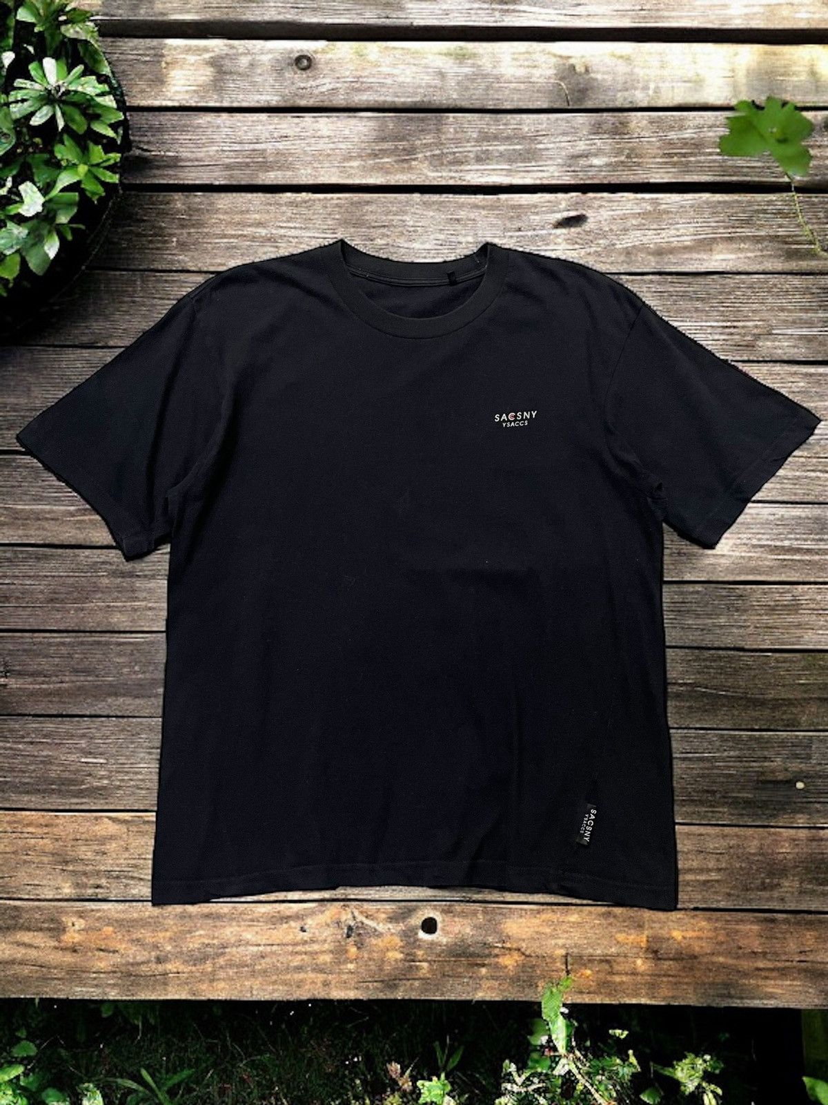 Vintage × Y's × Yohji Yamamoto Vintage Y’s accs Sacsny Yohji Yamamoto Cropped Tshirt Size US M / EU 48-50 / 2 - 1 Thumbnail