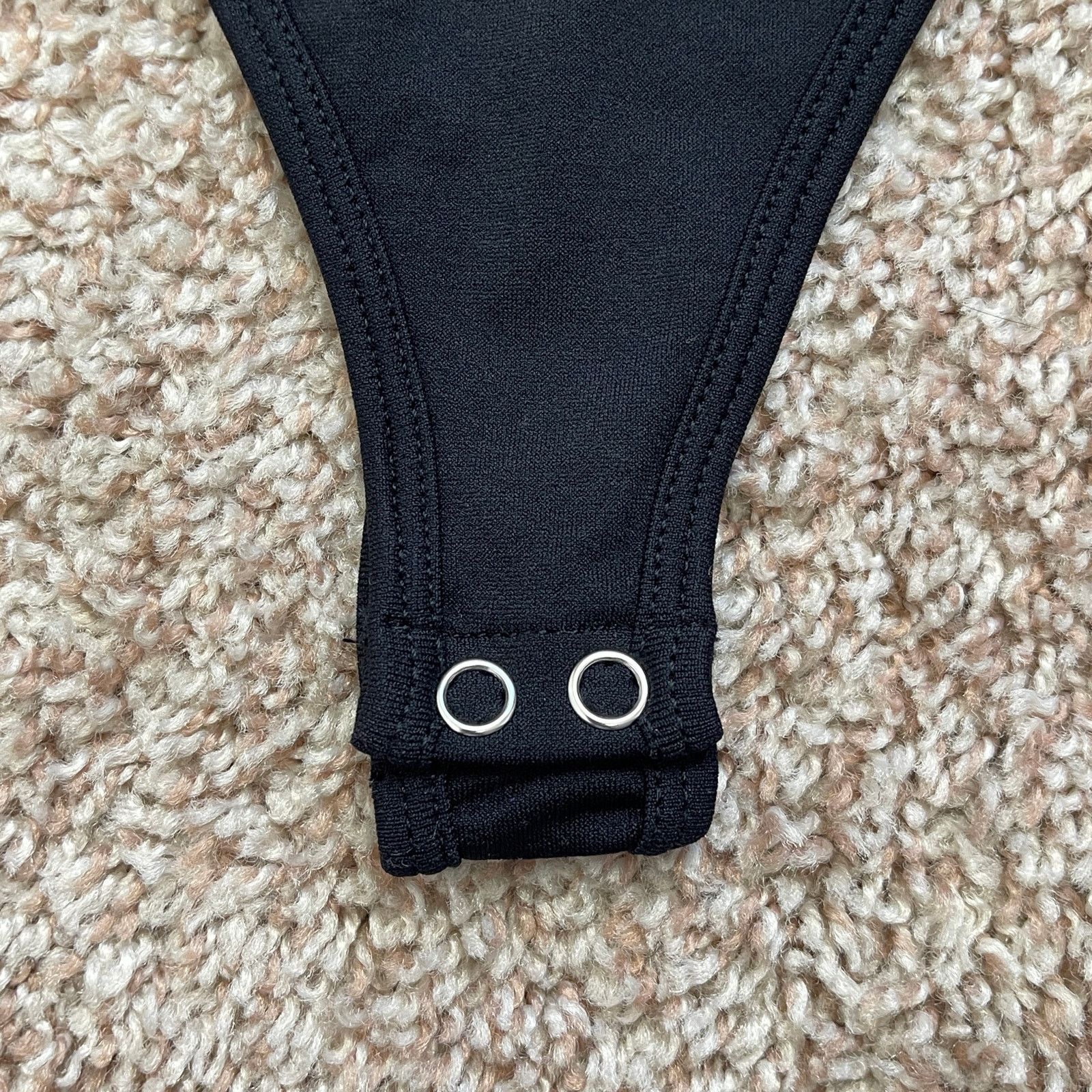Forever 21 Forever 21 Seamless Thong Bodysuit Long Sleeve Black NWT S Size S / US 4 / IT 40 - 19 Thumbnail