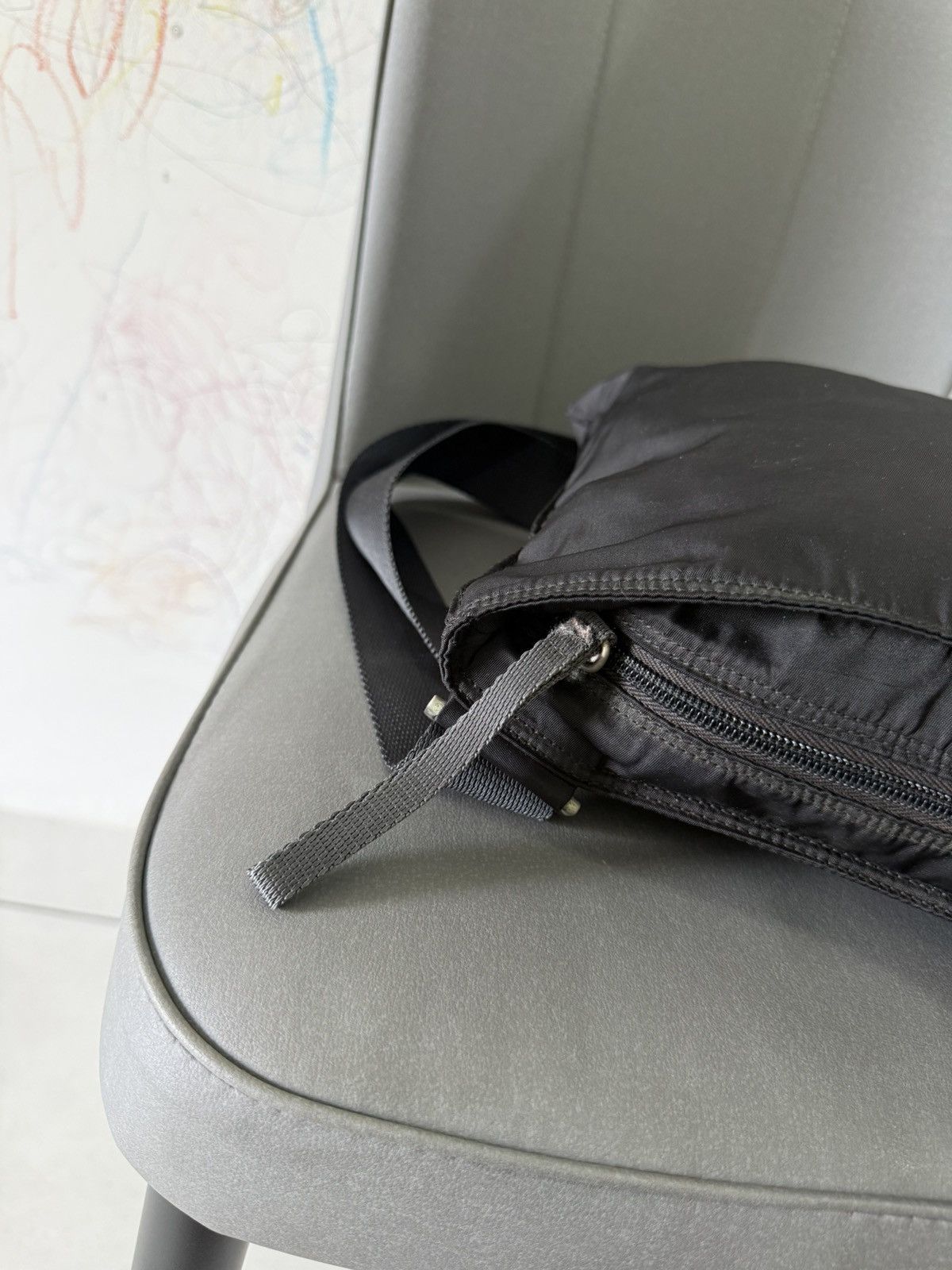 Prada Vintage Prada Medium Black Crossbody Sling Bag Size ONE SIZE - 7 Thumbnail