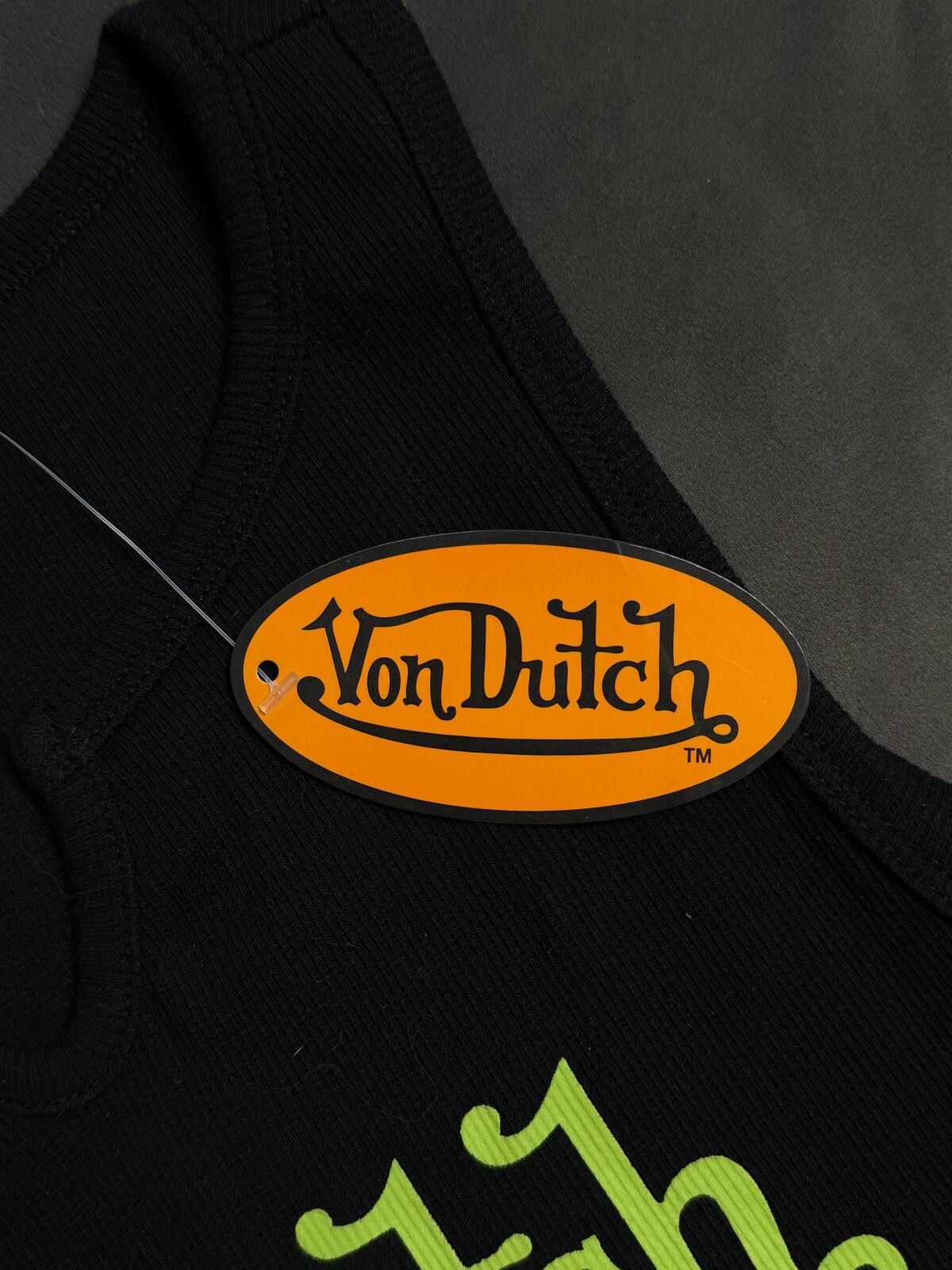 Von Dutch Y2k Von Dutch Classic Cropped Green Orange Tank Top L Size M / US 6-8 / IT 42-44 - 6 Thumbnail
