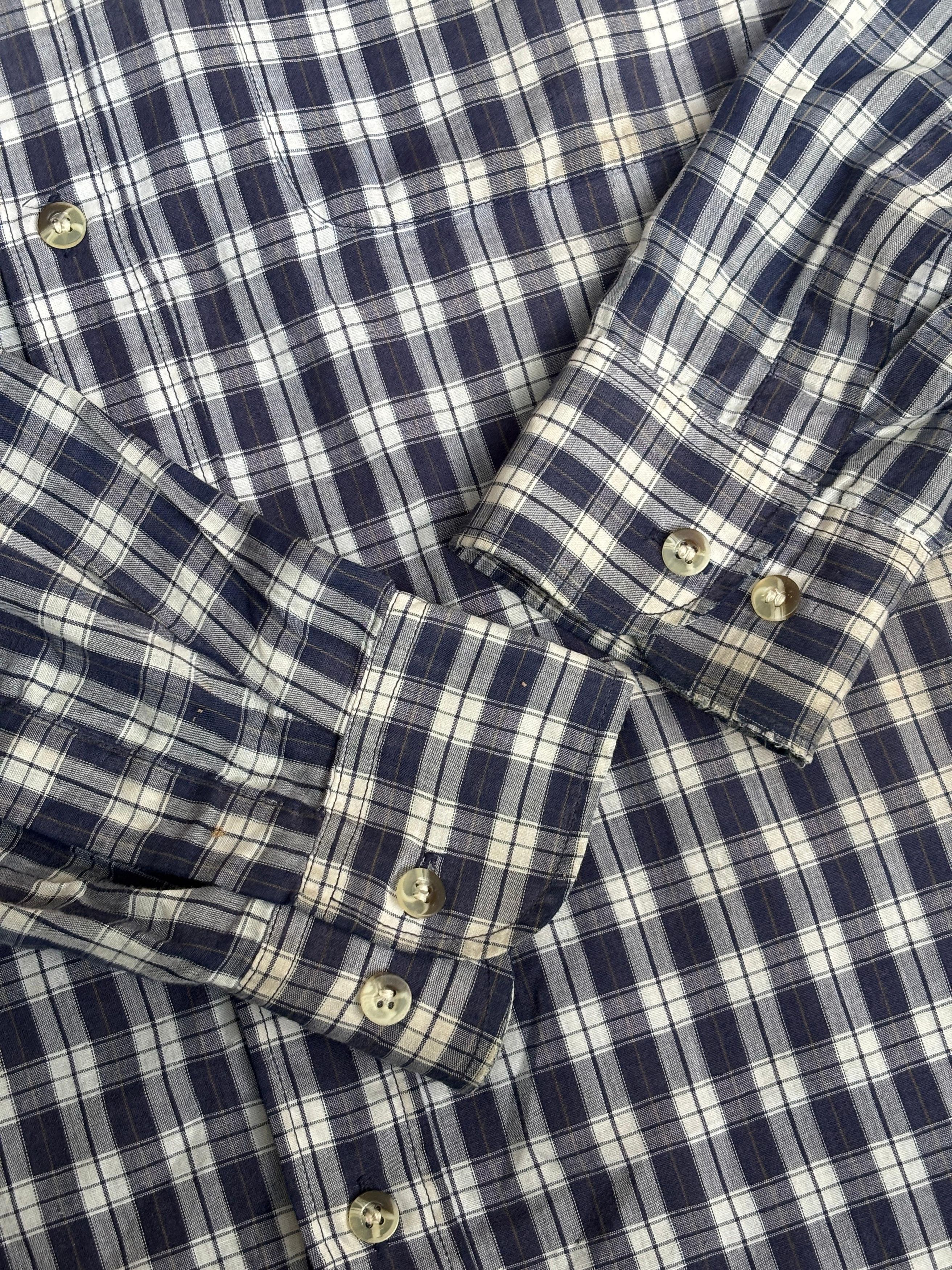 Yves Saint Laurent Yves Saint Laurent Salan Button Up Long Sleeve Shirt Size US L / EU 52-54 / 3 - 8 Thumbnail