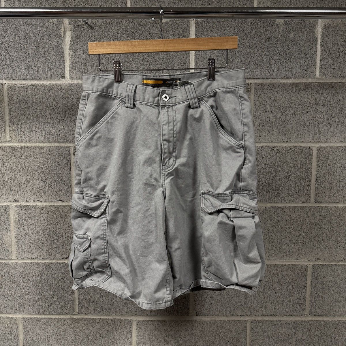 Y2K Faded Levi's Silvertab Multi Cargo Shorts ERD Grunge