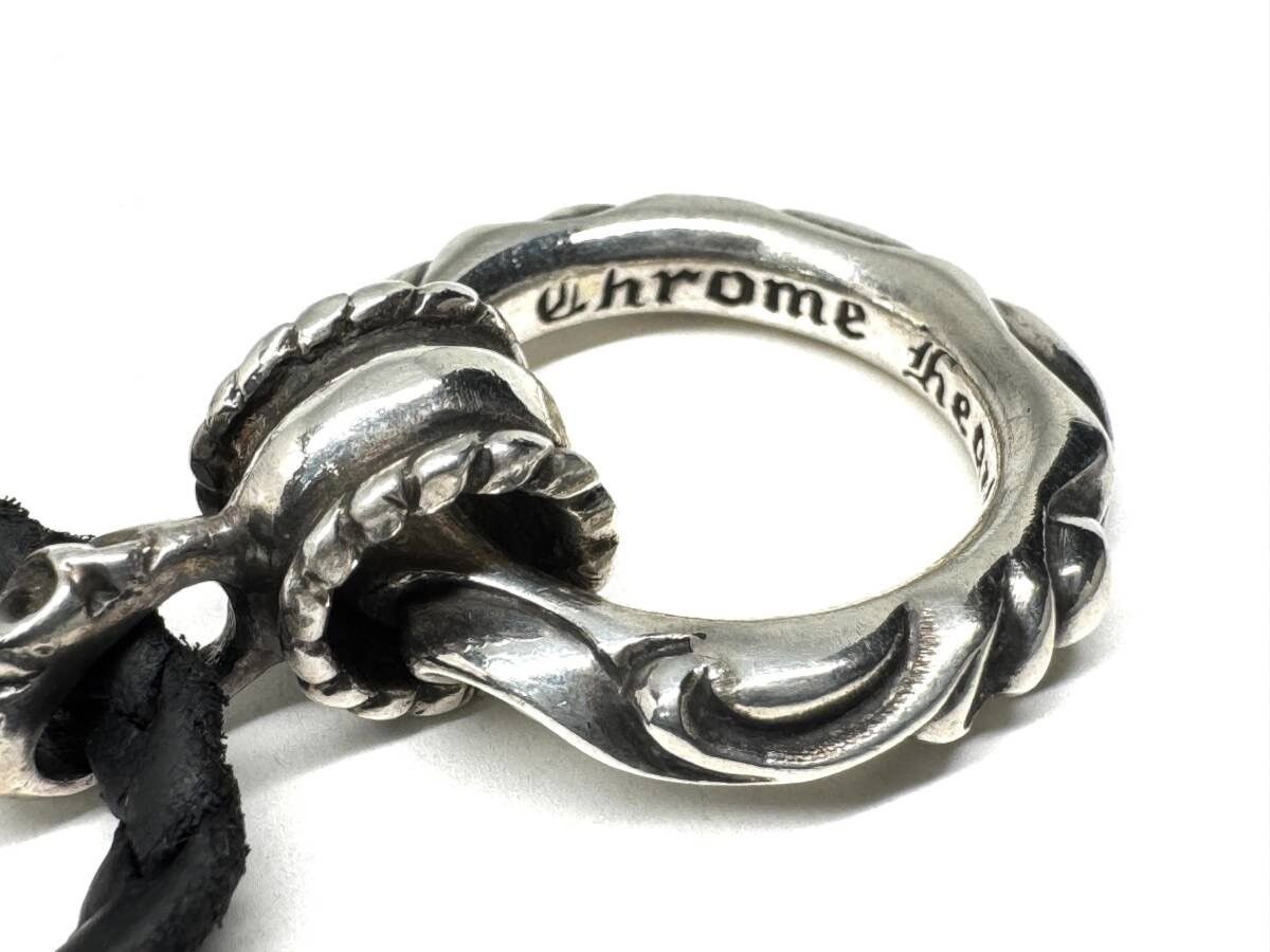 Chrome Hearts chrome hearts Eyewear Loop Scroll leather blaid Necklace Size ONE SIZE - 3 Thumbnail