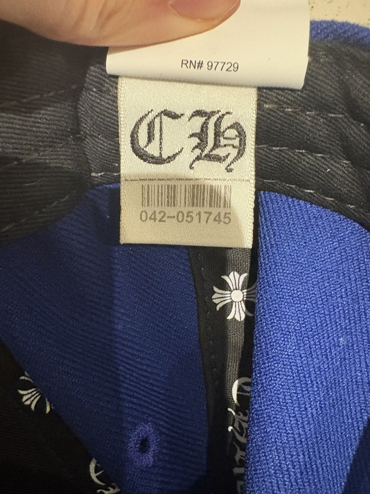 Chrome Hearts Chrome Hearts 6 Panel Blue Cap Size ONE SIZE - 3 Thumbnail