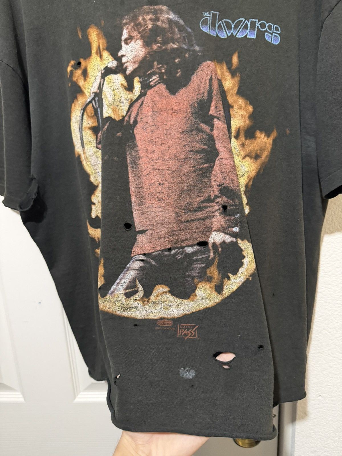 Vintage Vintage Thrashed Faded 90s The Doors Jim Morrison Band Tee Size US L / EU 52-54 / 3 - 7 Thumbnail
