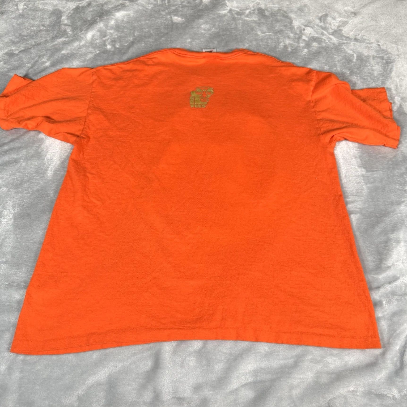 Vintage VINTAGE Unitees T-Shirt Men XL Orange 90s Graphic Print Crew Neck Short Sleeve Cotton United States Vintage Logo Mens Size US XL / EU 56 / 4 - 5 Thumbnail