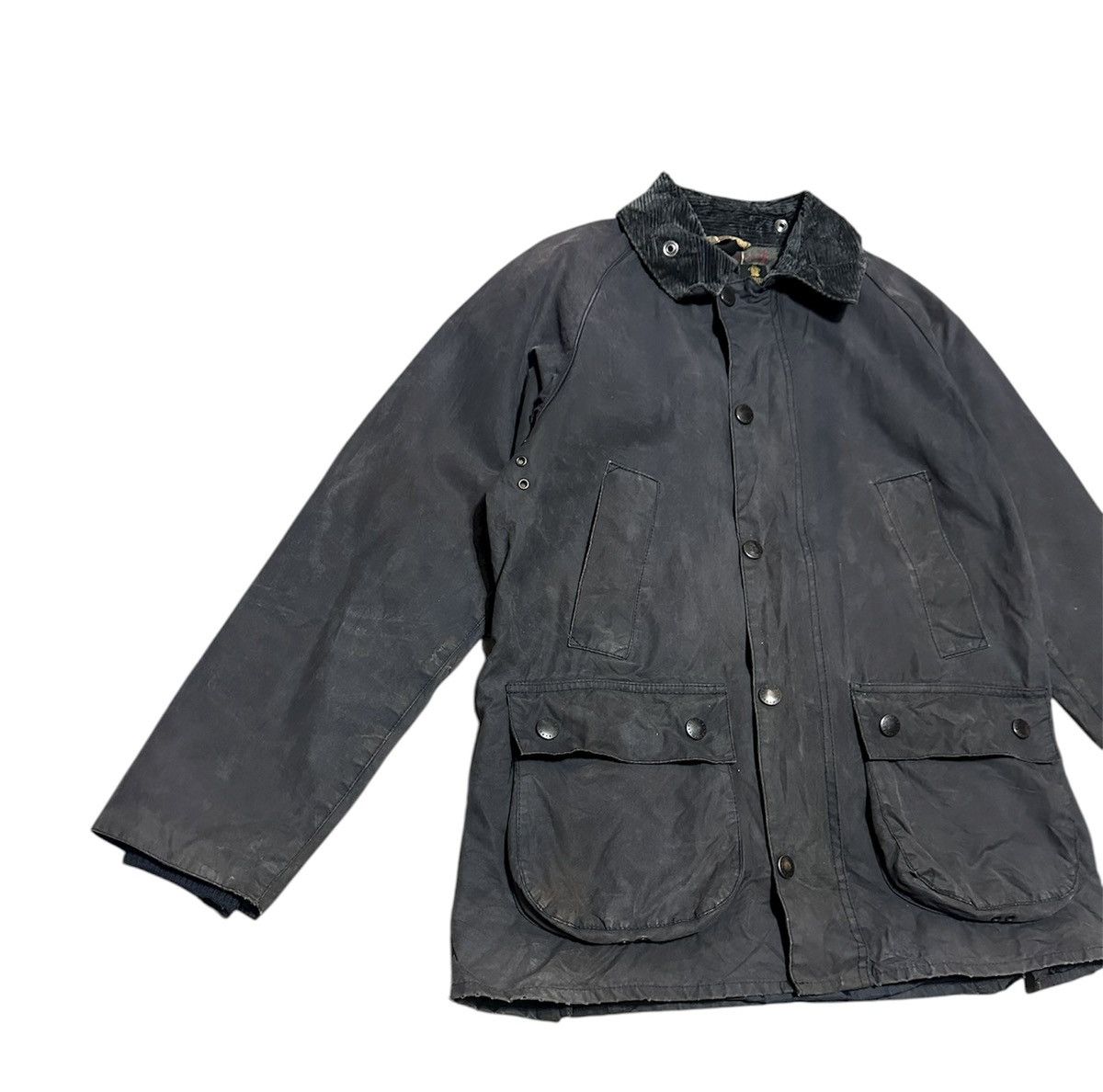 Barbour Trashed Vintage Barbour SL BEDALE jacket Sunfaded Size US M / EU 48-50 / 2 - 2 Thumbnail