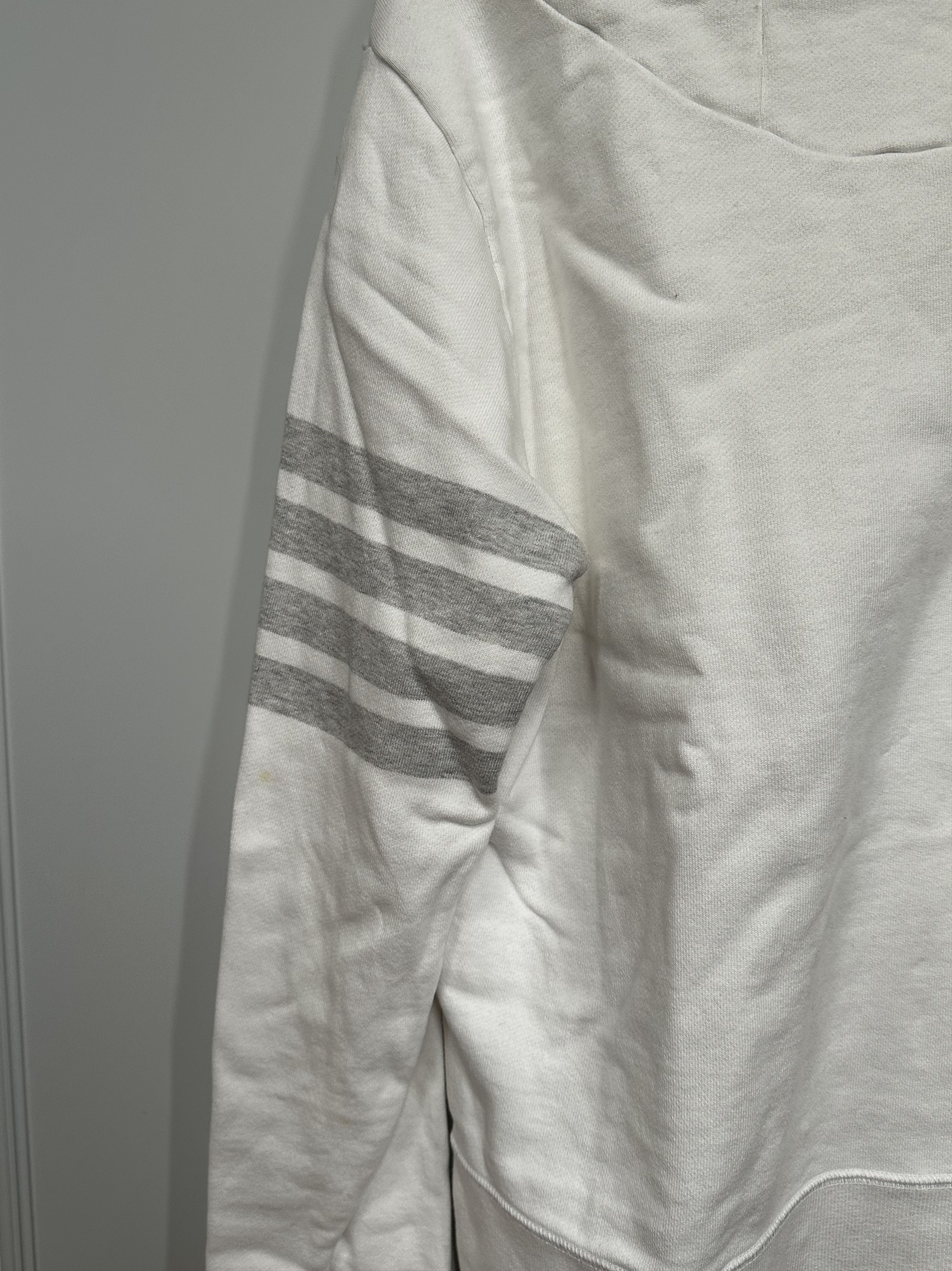 Thom Browne Thom Browne white four-bar sweatshirt Size M / US 6-8 / IT 42-44 - 7 Thumbnail