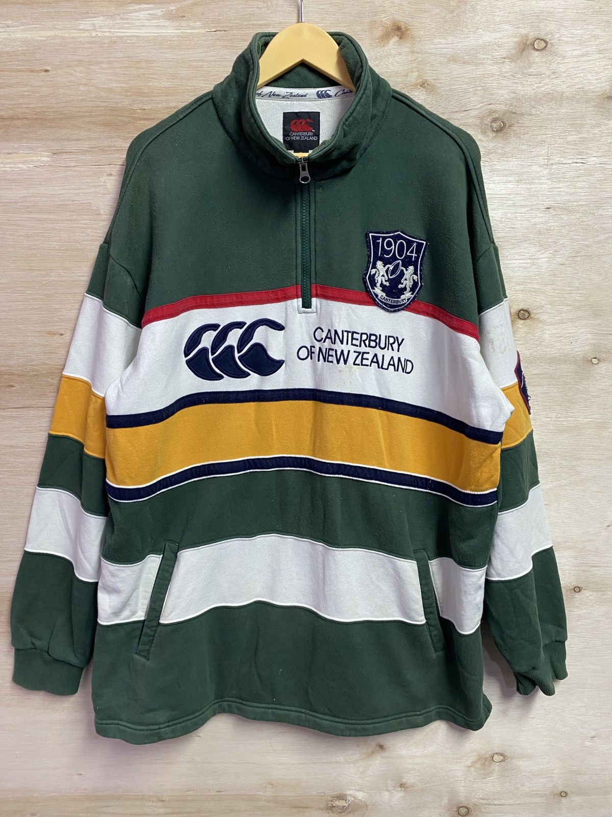 Canterbury of New Zealand Canterburry of New Zealand half zipper polo rugby sweatshirt Size US XL / EU 56 / 4 - 1 Thumbnail