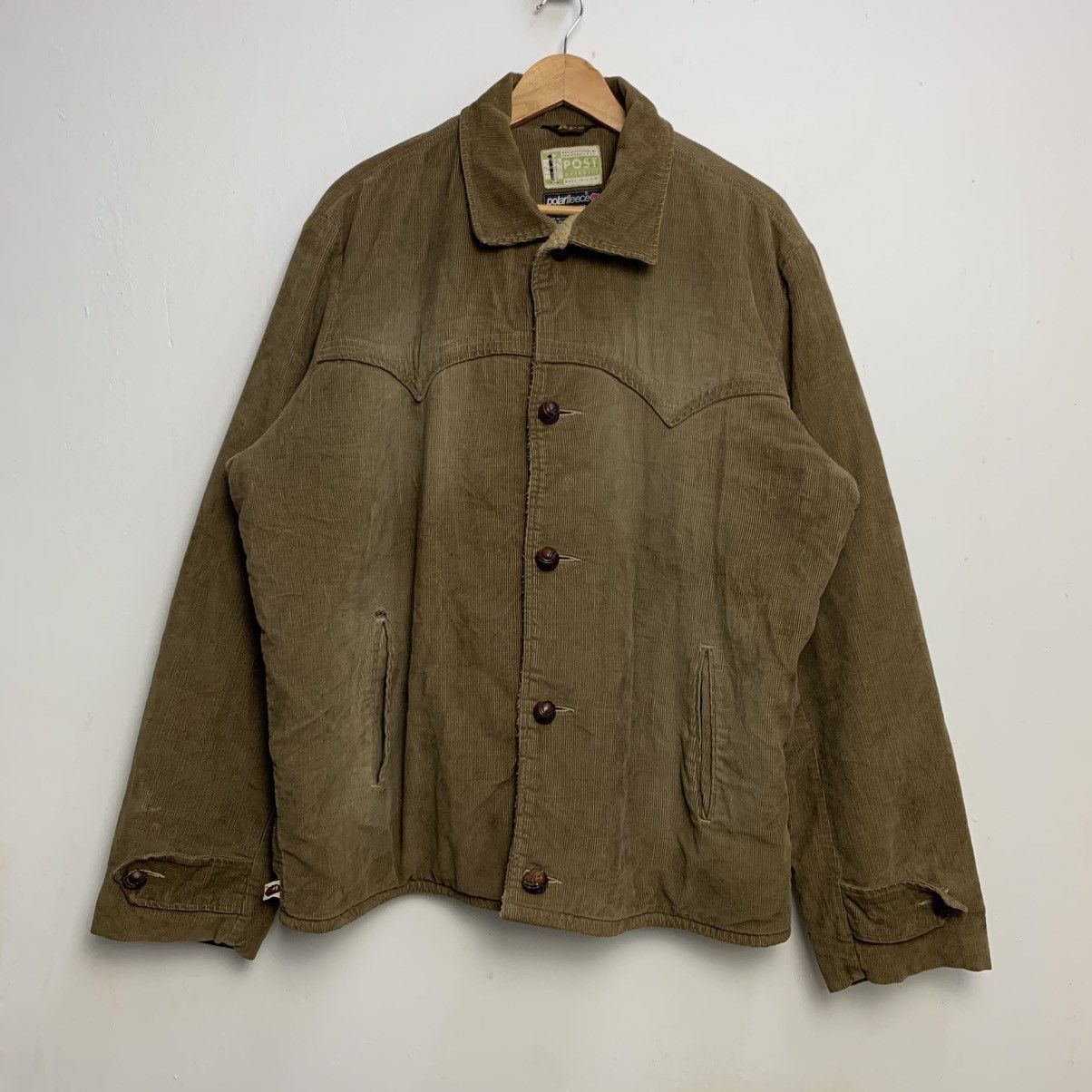 Bape Vintage Bathing Ape Corduroy Jacket Polarfleece Size US XL / EU 56 / 4 - 1 Thumbnail