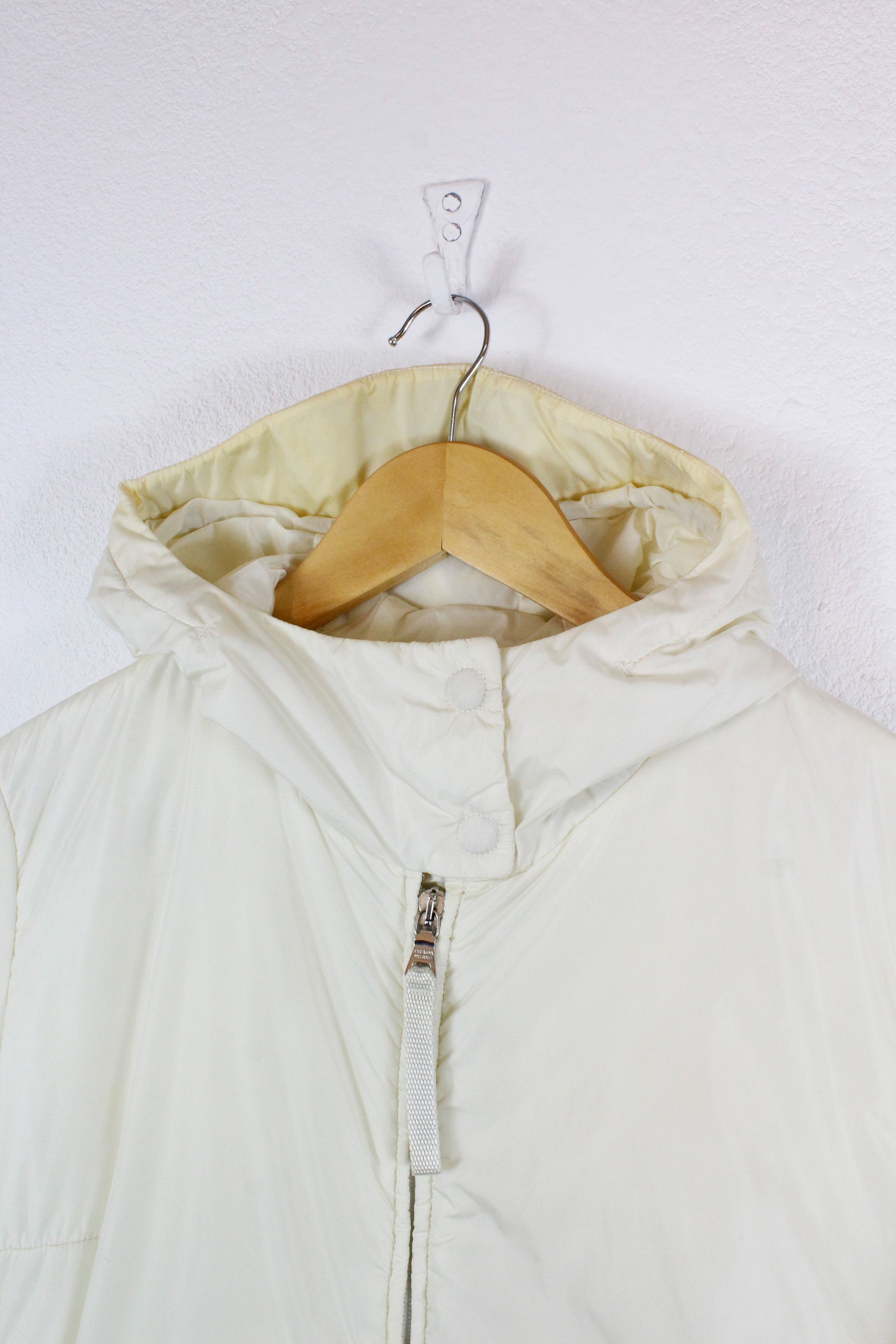 Prada Archive Prada Sport Red Logo Paded Belted Moto Jacket Parka Size S / US 4 / IT 40 - 3 Thumbnail
