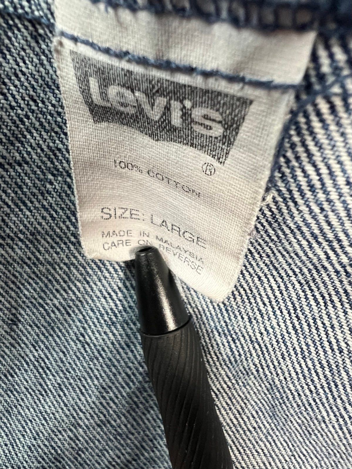 Levi's Vtg 80s Orange Tab Levis Blue Denim Trucker Jacket Large Size US L / EU 52-54 / 3 - 4 Thumbnail