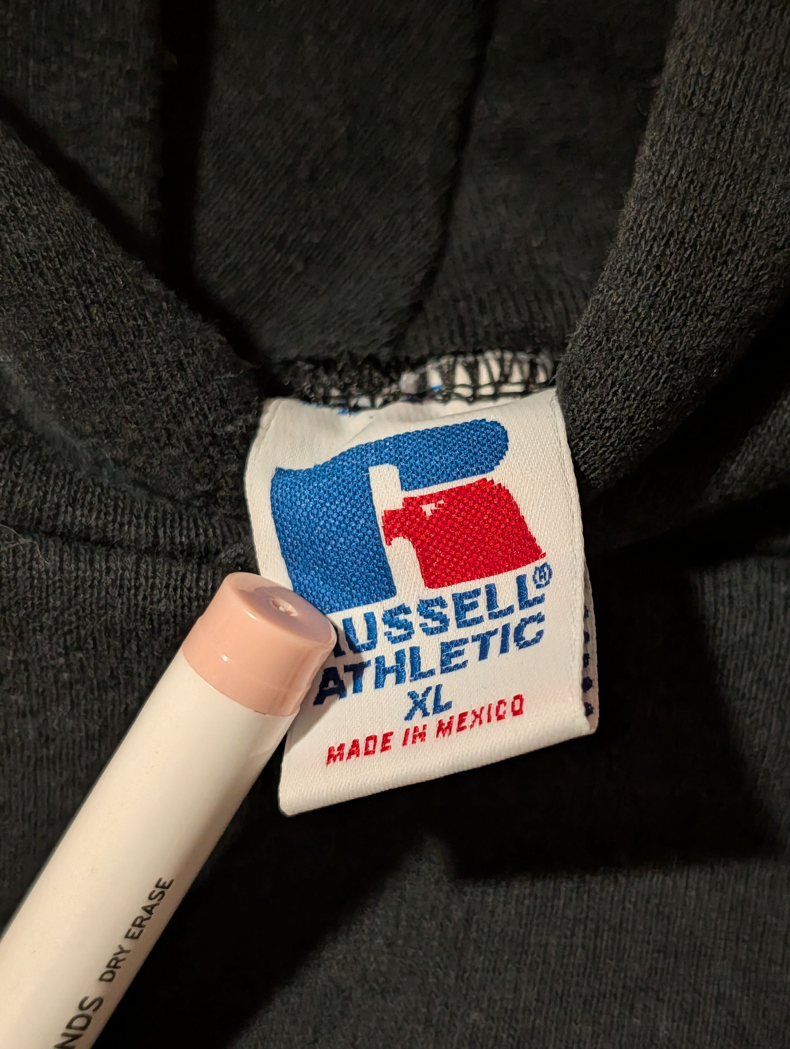 Russell Athletic Vintage 90s Russell Athletic Plain Blank Hoodie Sweatshirt Size US XL / EU 56 / 4 - 2 Thumbnail