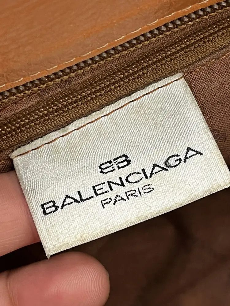 Balenciaga Vintage Balenciaga Monogram Leather Bag Size ONE SIZE - 10 Thumbnail