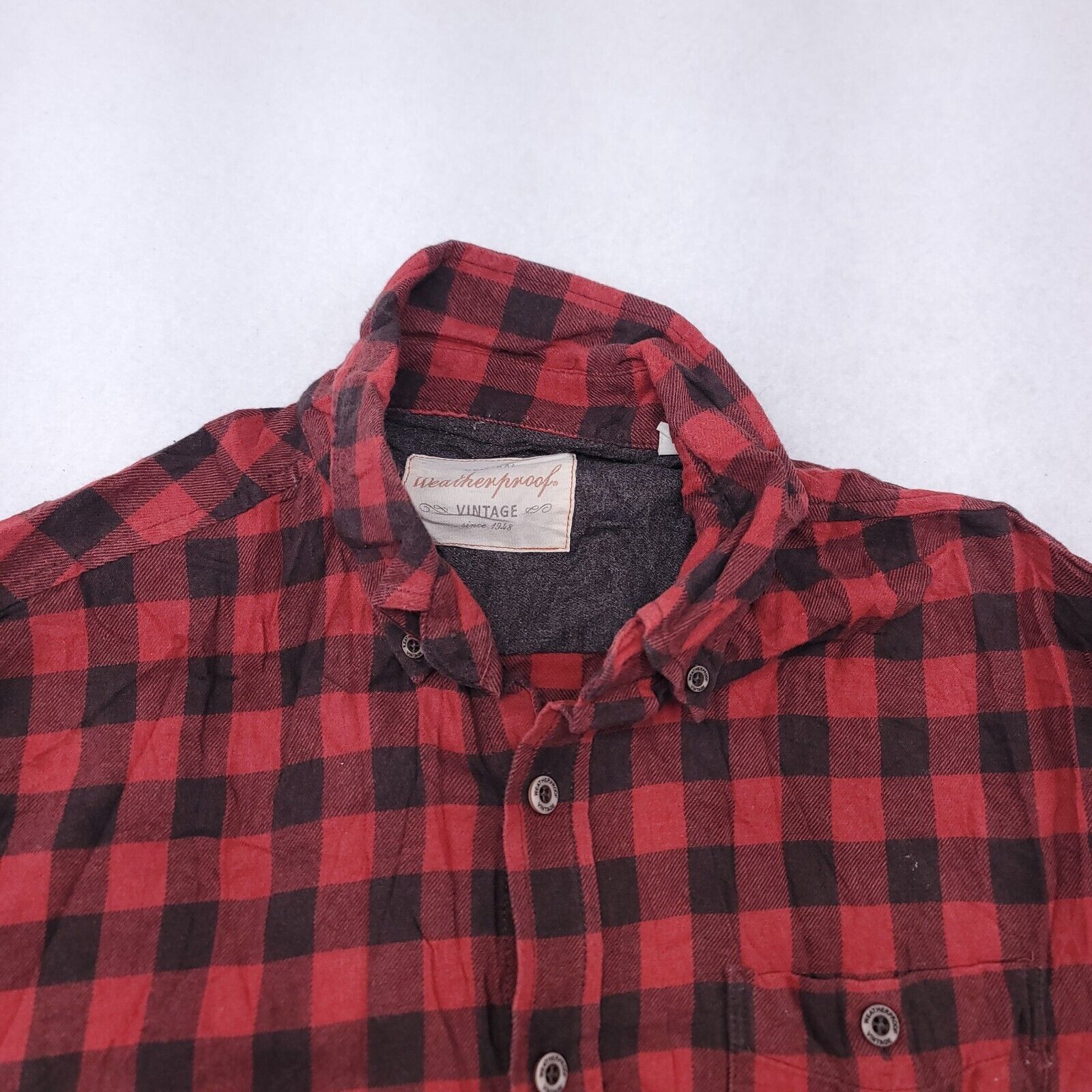 Weatherproof Weatherproof Gingham Flannel Shirt Womens Size Medium M Red Size M / US 6-8 / IT 42-44 - 1 Thumbnail