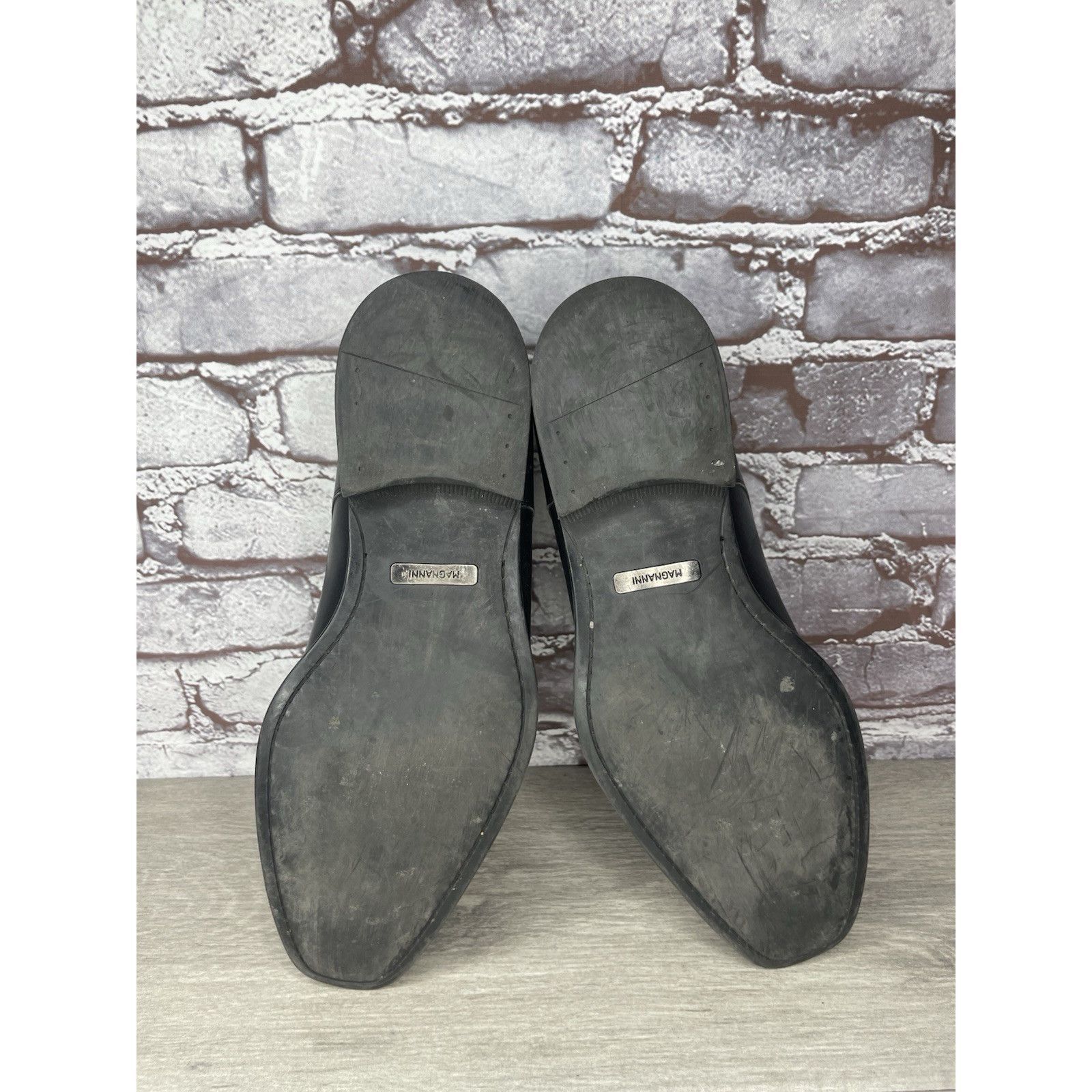 Magnanni Magnanni Black Leather Buckle Monk Strap Loafers Dress Shoes Size US 9.5 / EU 42-43 - 23 Thumbnail